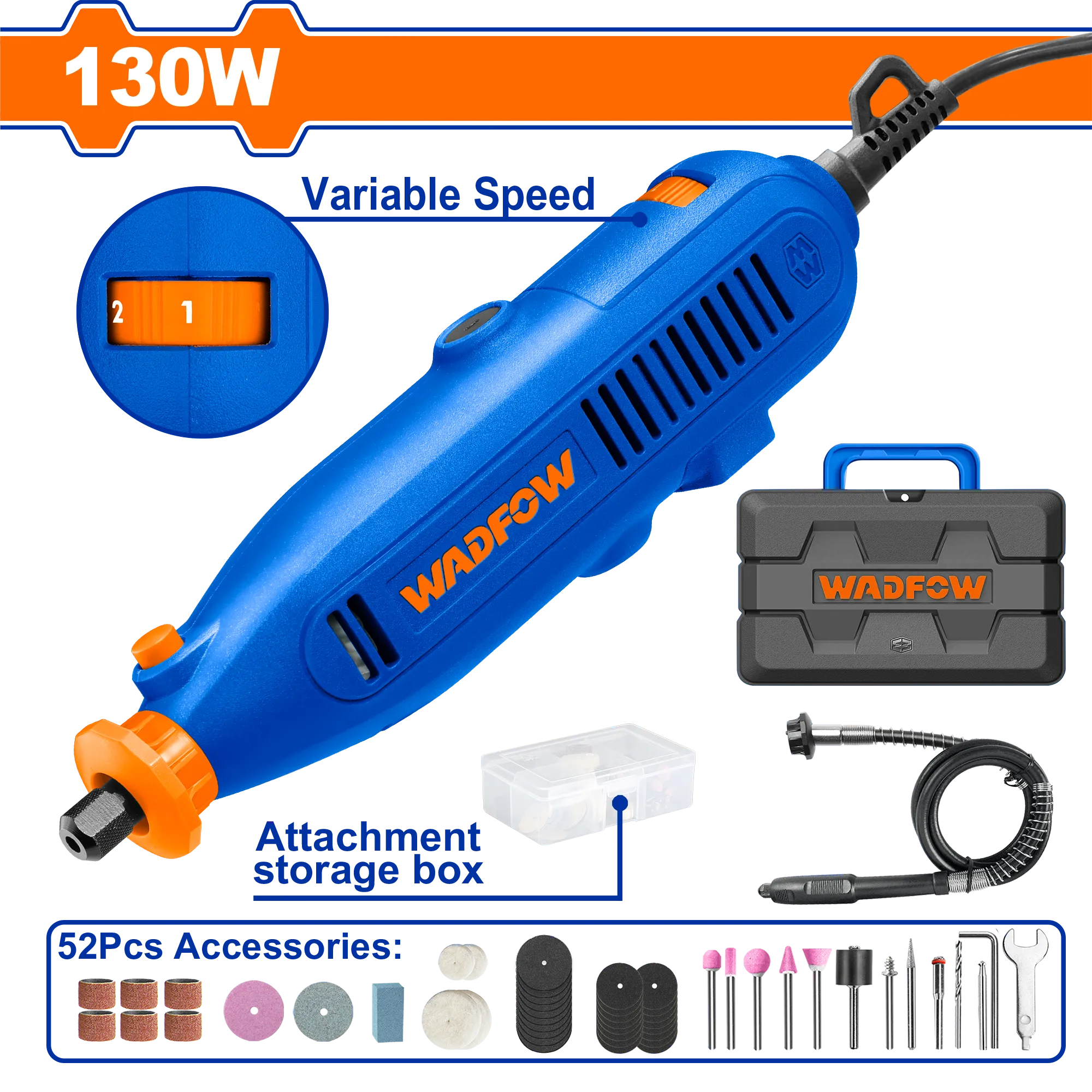 Brusa elektrike tip dremel 130W WADFOW WRY1D131