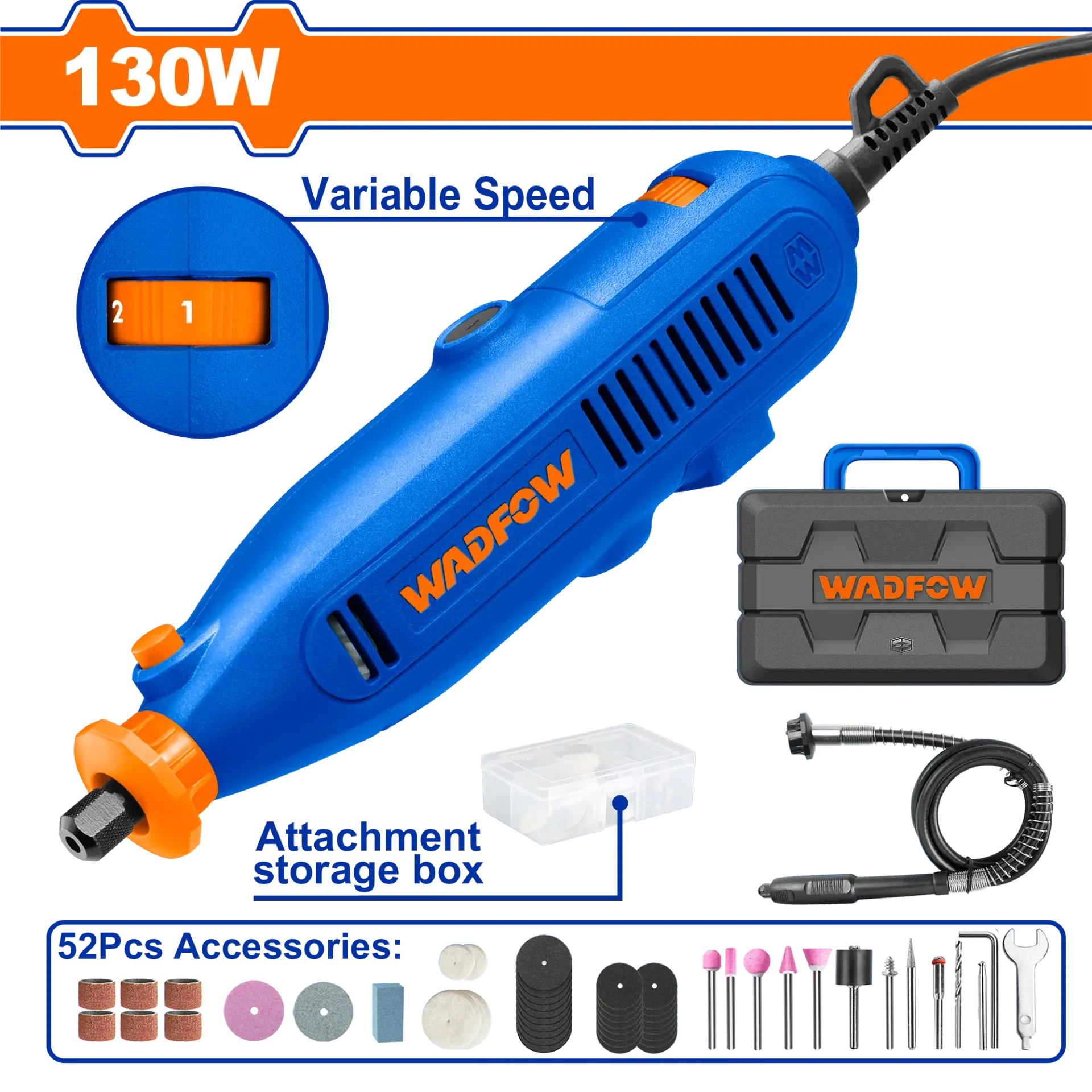 Brusa elektrike tip dremel 130W WADFOW WRY1D131