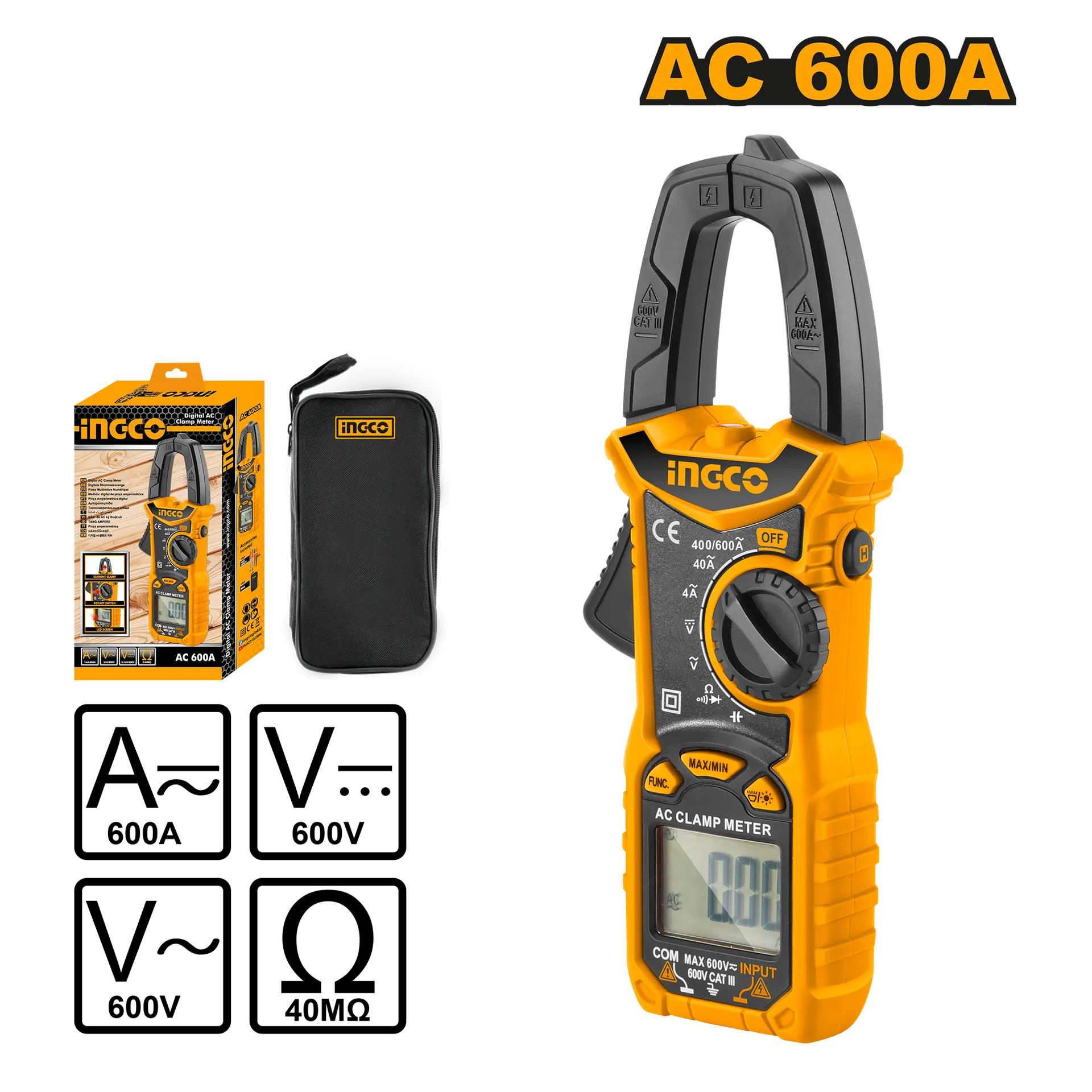 Ампер клешти INGCO DCM6003