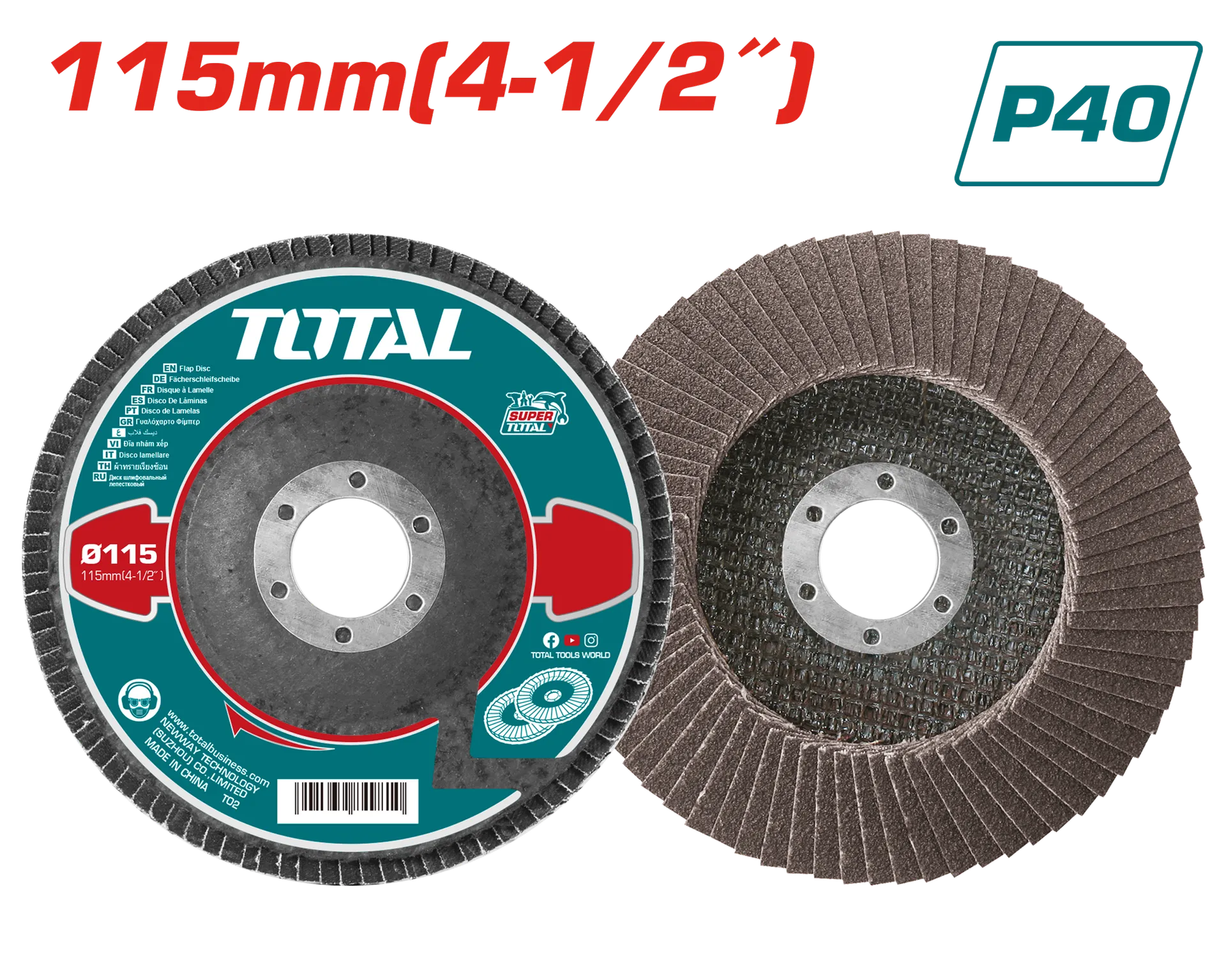 Disk flap 115mm P40 TOTAL TAC631151