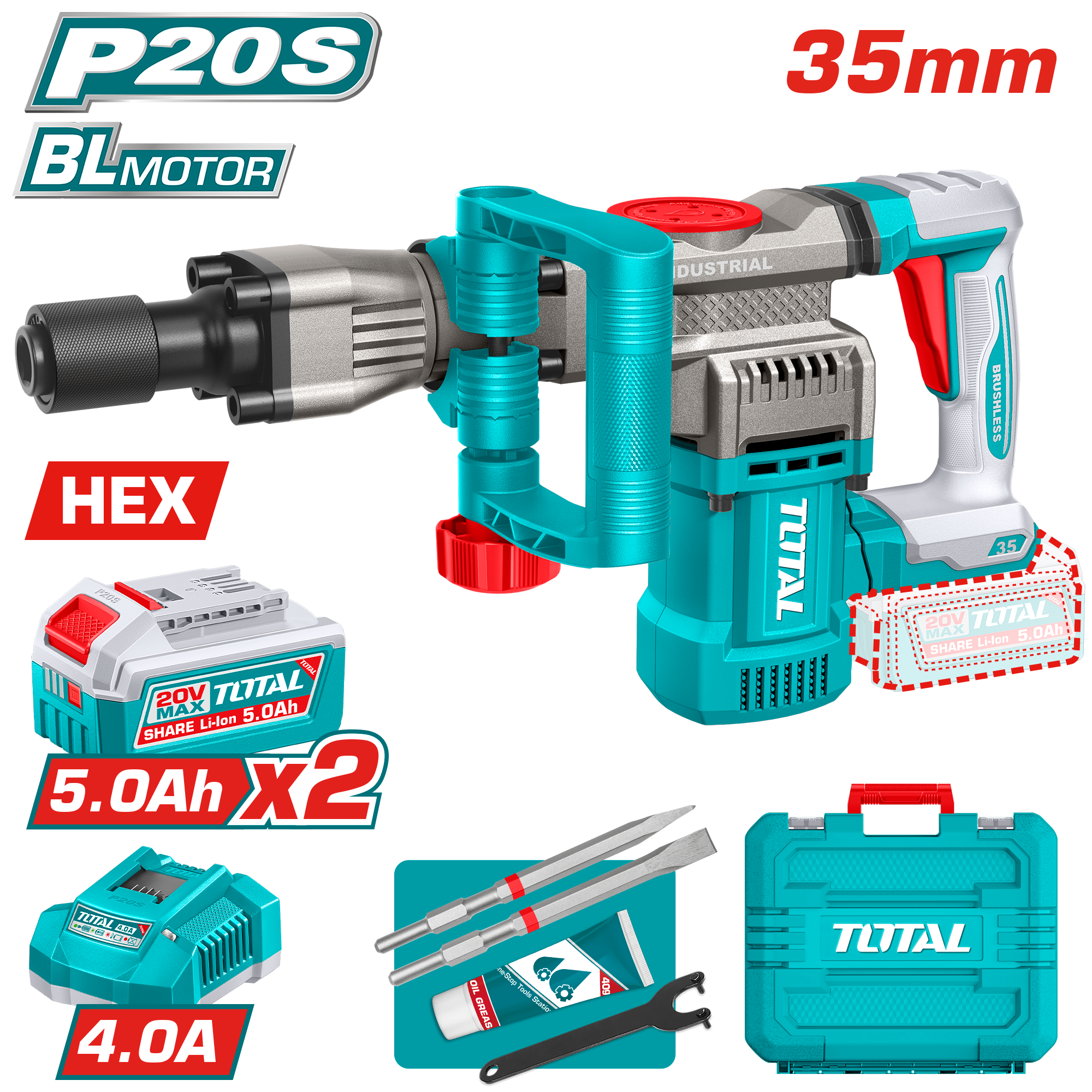 Thyej bateri hilti SDS HEX 16J TOTAL TDBLI203582