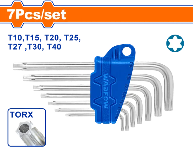 СЕТ од 7 ТОРКС КЛУЧЕВИ T10-T40 WADFOW WHK3671