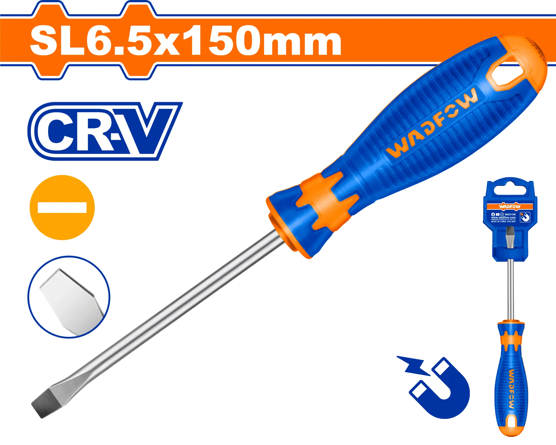 Vida e drejtë SL6.5x150mm WADFOW WSD1266