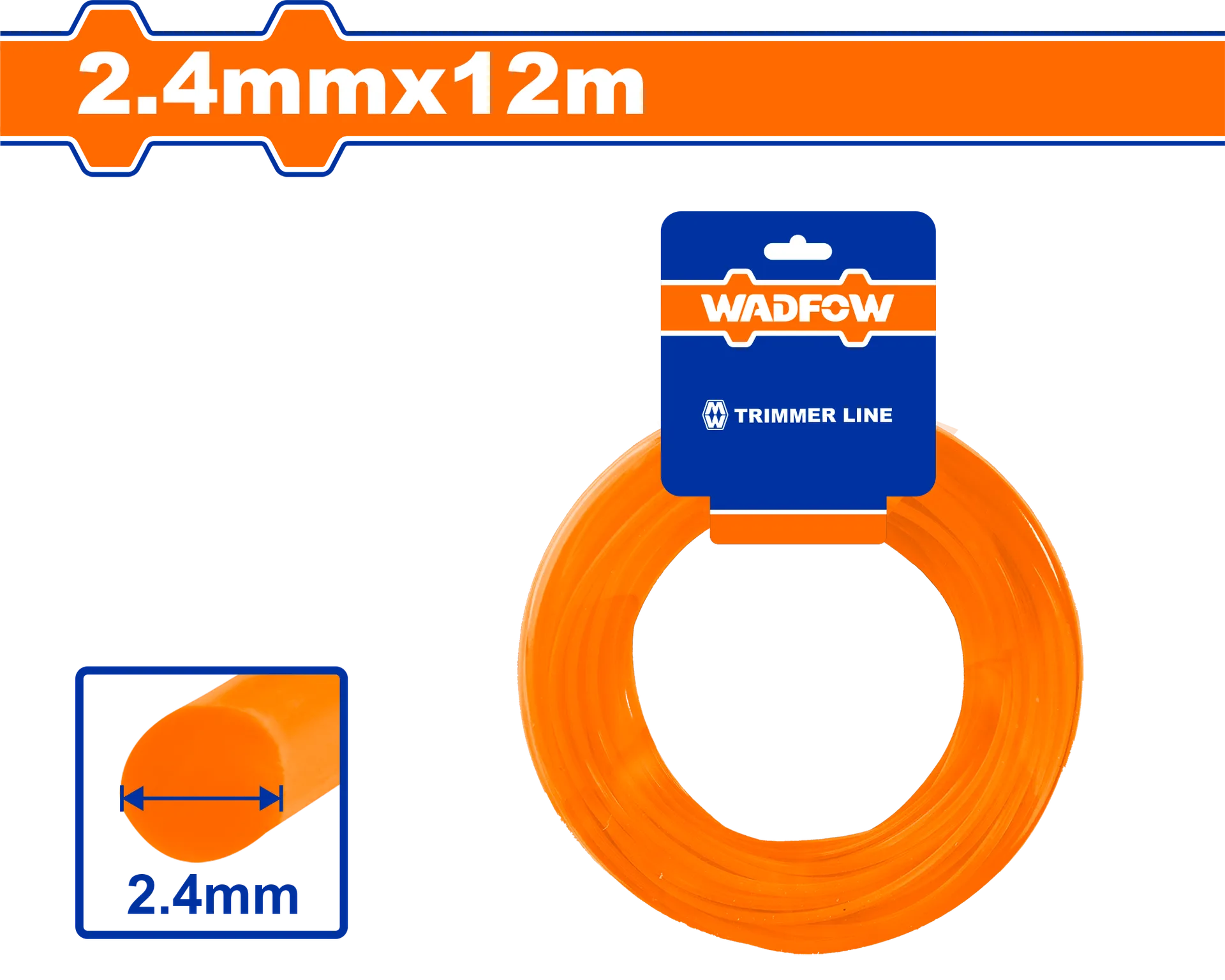 Konc për trimues 2.4mm 12m WADFOW WNG1121