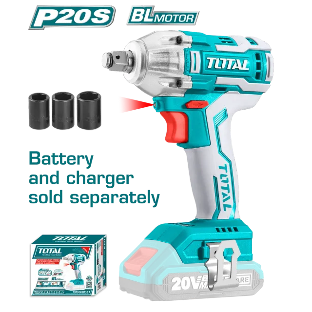 ОДВРТУВАЧ TOTAL 20V 300Nm СОЛО БЕЗ БАТЕРИИ TIWLI20010