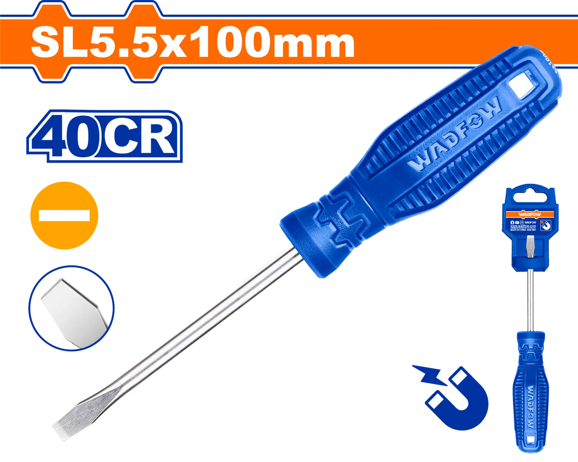 Kaçavide e drejtë SL5.5×100 WADFOW WSD3254