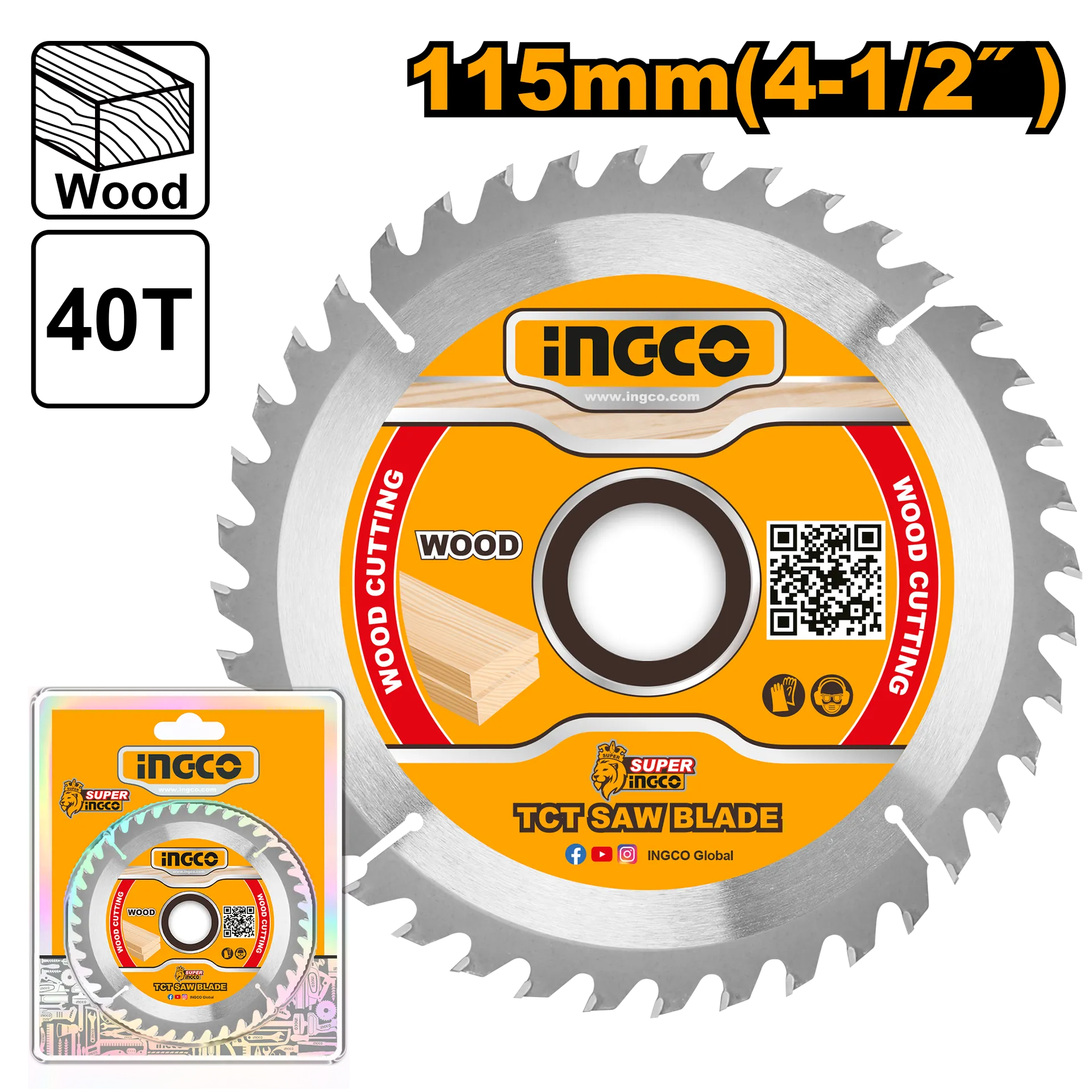 Sharrë për drurë INGCO 115 TSB111555