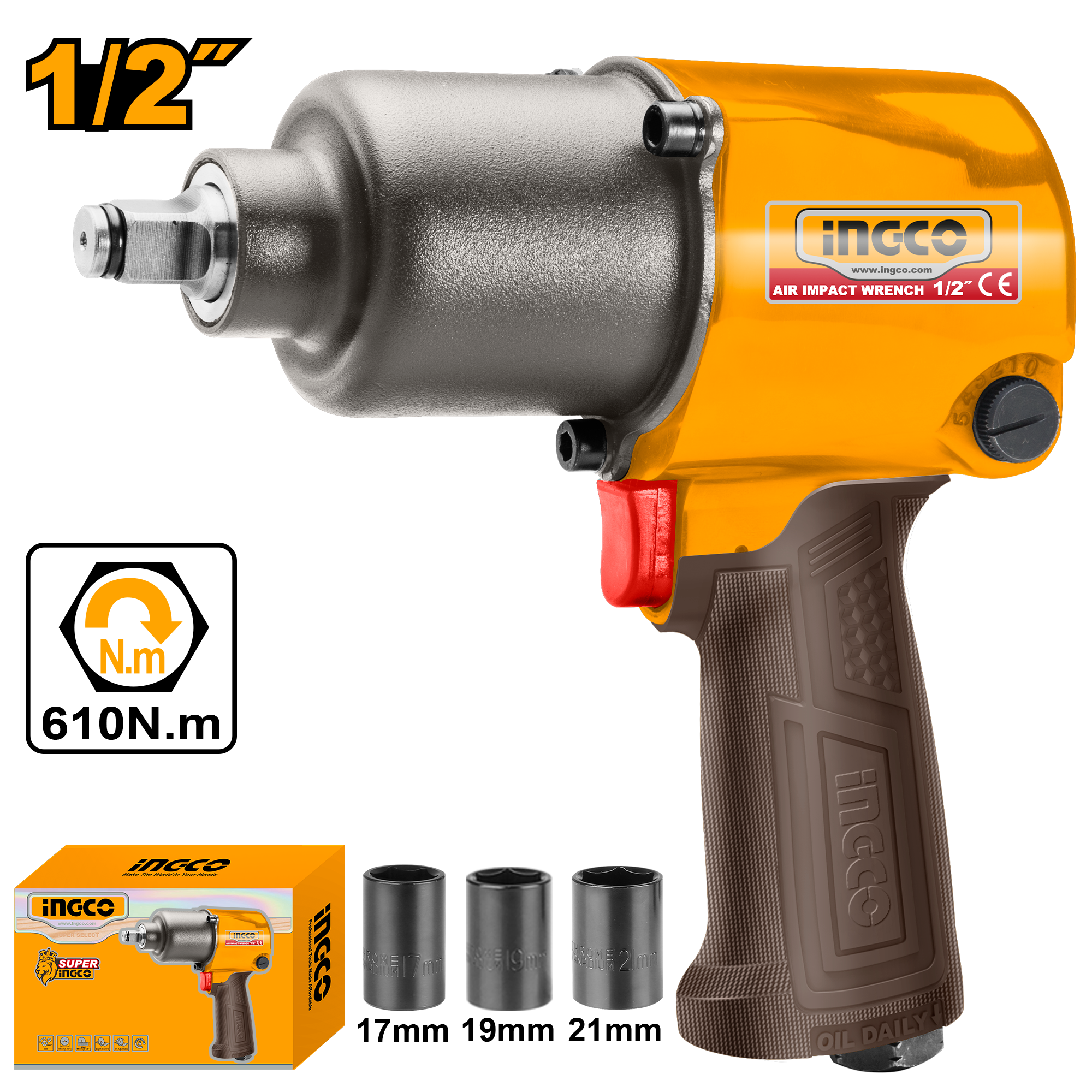 Dorezues pneumatik 1/2" INGCO AIW12562
