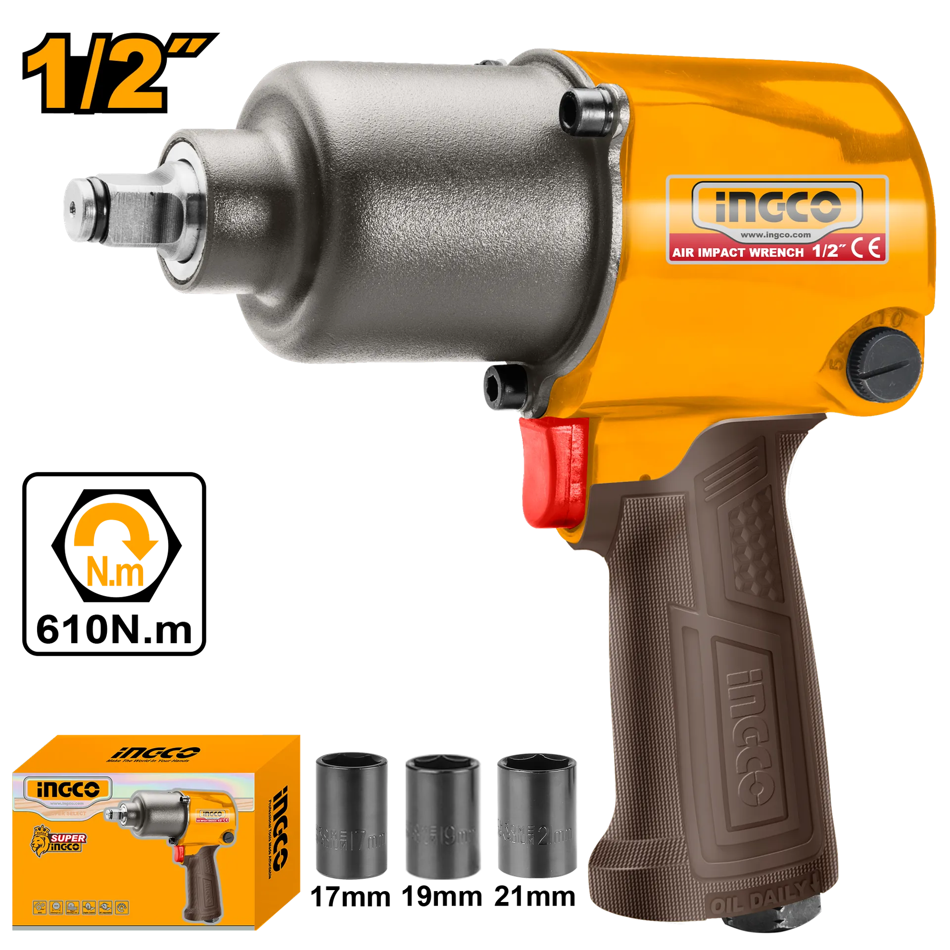 Dorezues pneumatik 1/2" INGCO AIW12562