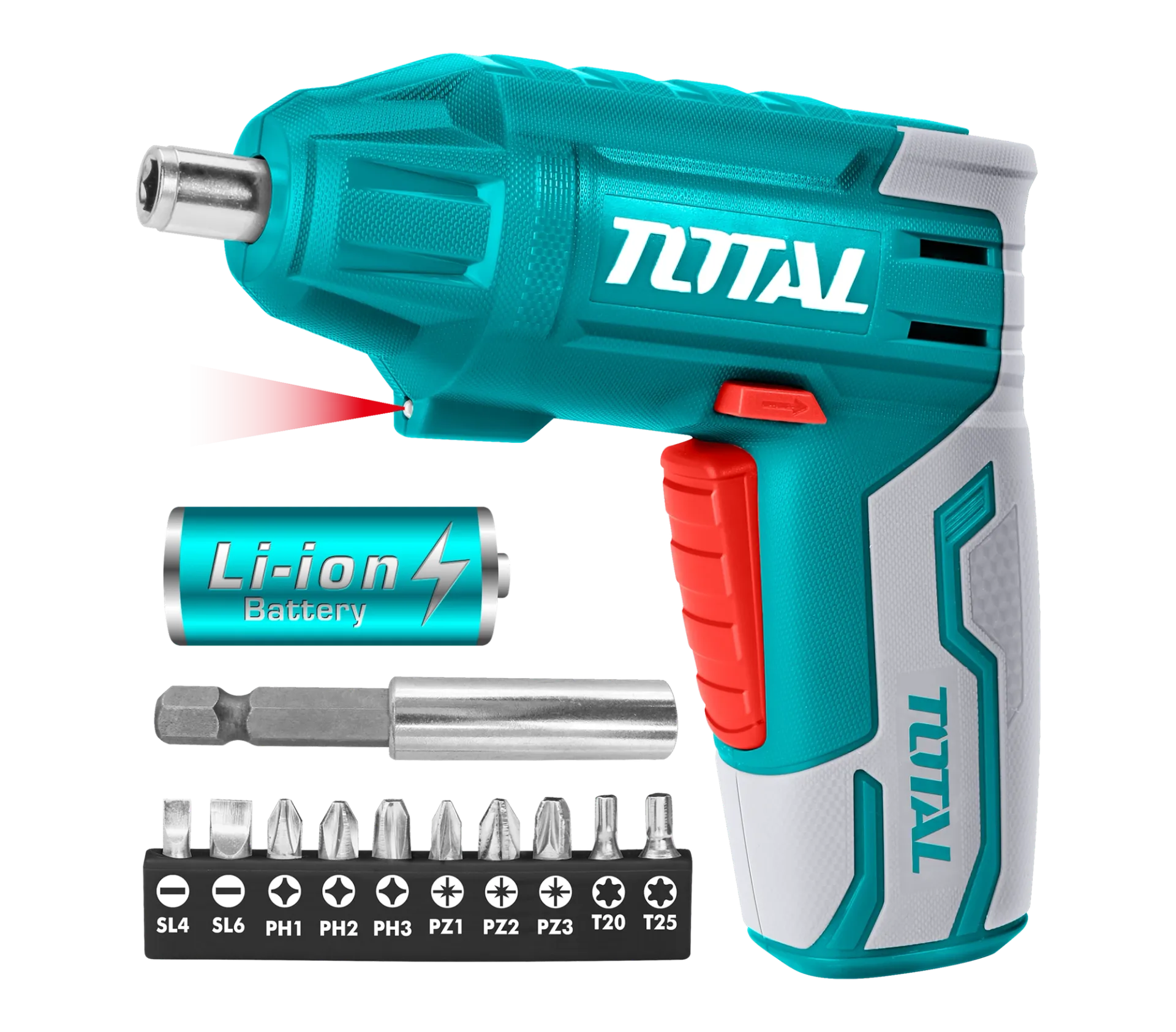 МИНИ ШТРАФИЛИЦА 4V ВГРАДЕНА БАТЕРИЈА TOTAL TSDLI0401