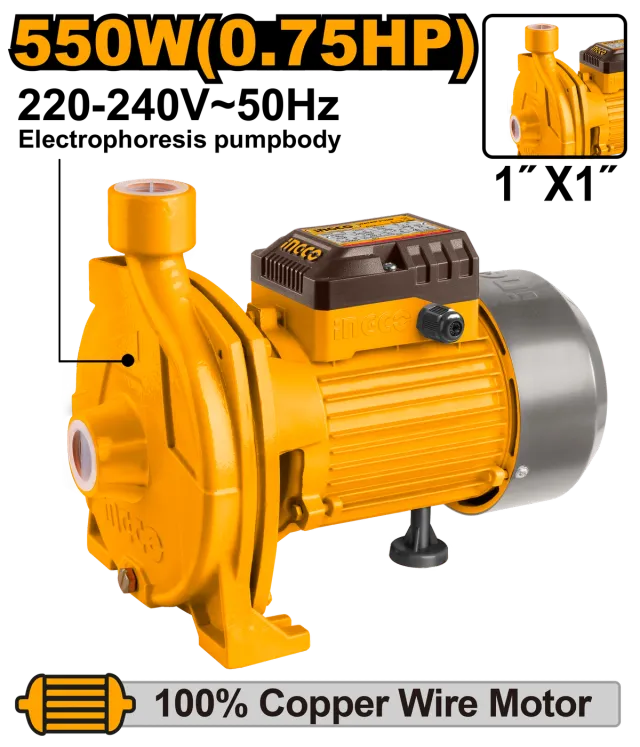 Центрифугална пумпа за вода INGCO 550W 1″ CPM5508