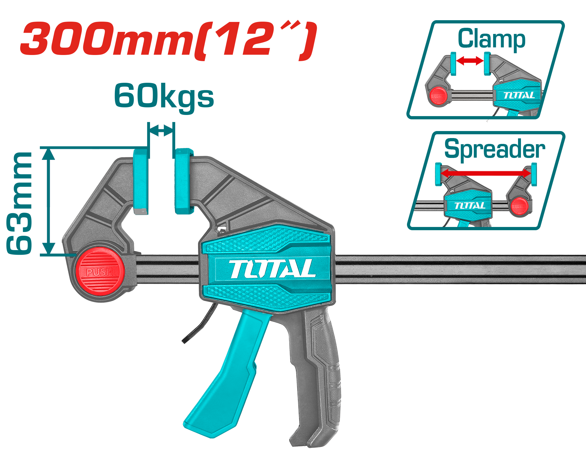 БРЗА СТОЛАРСКА СТЕГА 300mm 60Kg TOTAL THT1340602