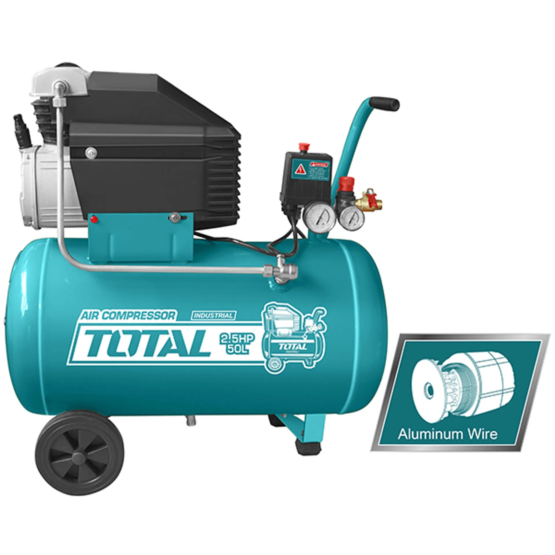 МАСЛЕН КОМПРЕСОР 50L 1.8KW TOTAL TC1255011/06