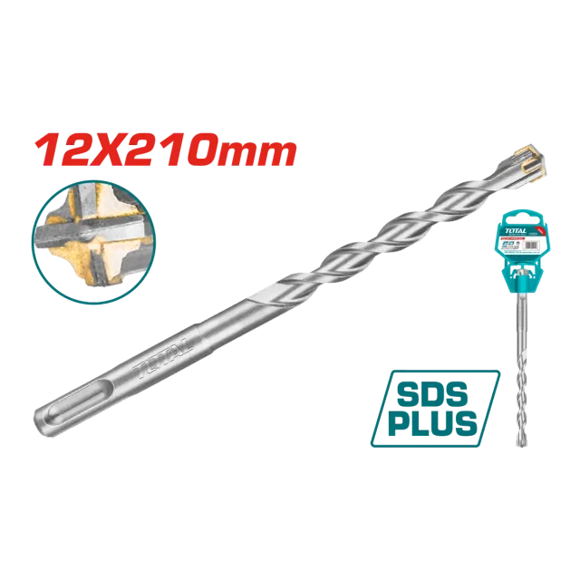 БУРГИЈА ЗА БЕТОН SDS+ 4 12x210mm TOTAL TAC311201C