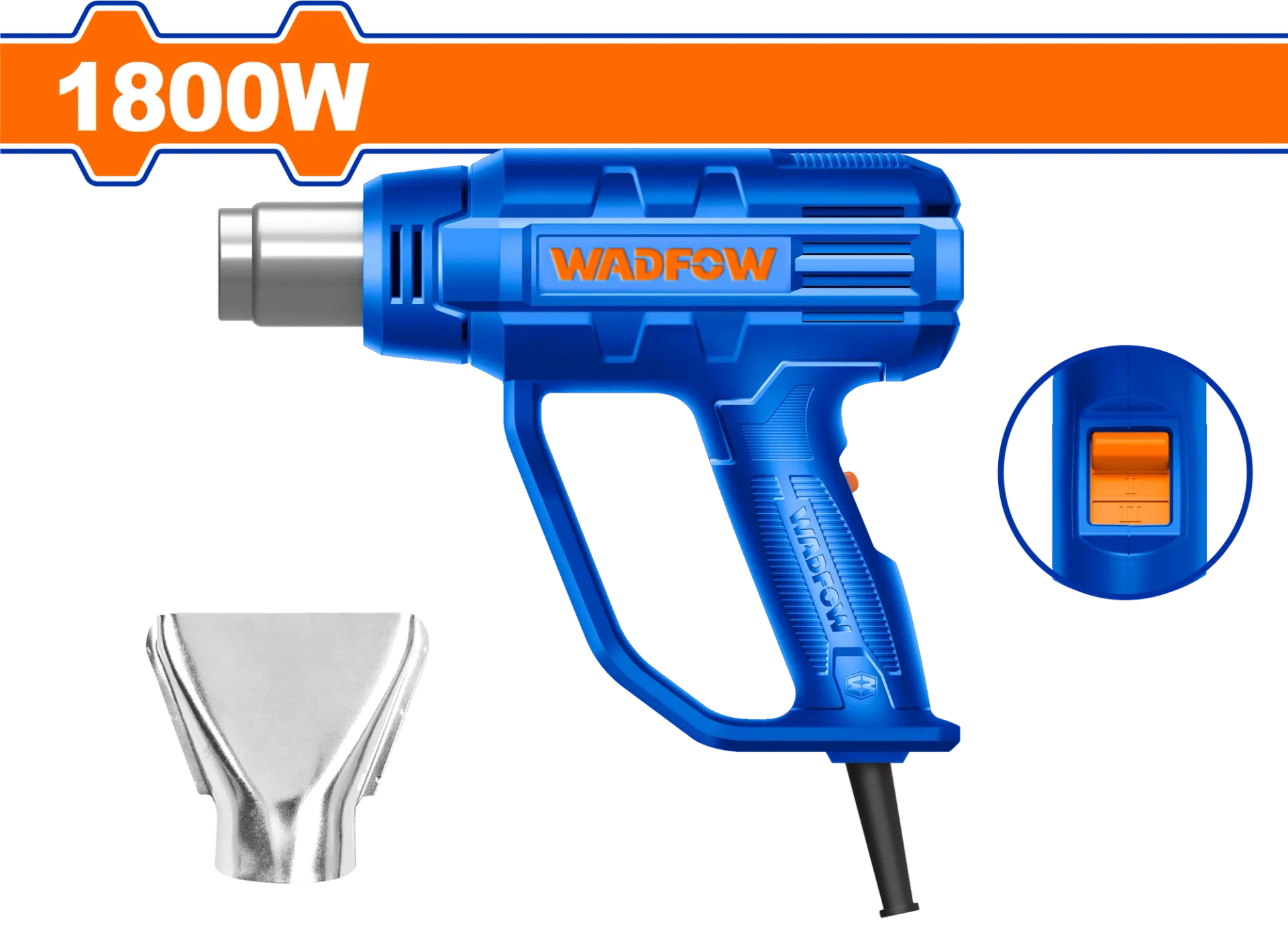 Fen për ajër të nxehtë 1800W WADFOW WHG1514
