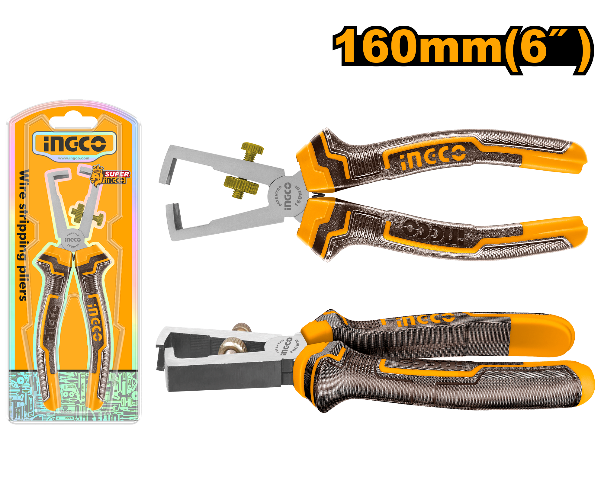 КЛЕШТА ЗА ОГОЛУВАЊЕ КАБЕЛ INGCO 160 HWSP08168