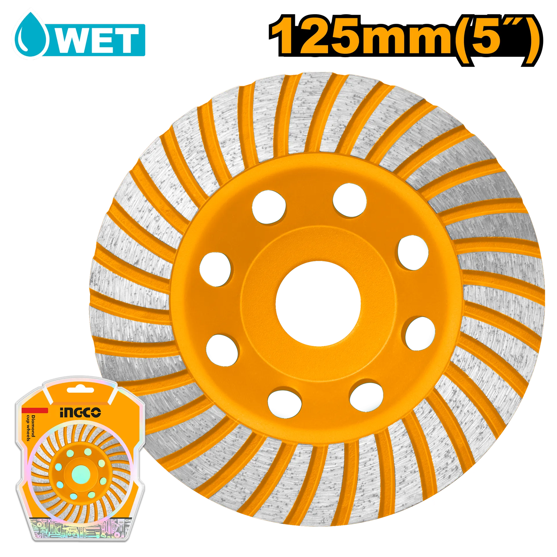 Камен за брусење INGCO 125mm CGW011251