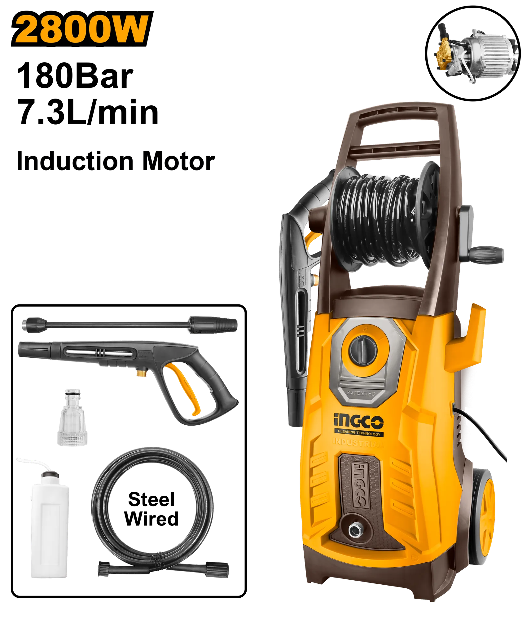 Lavashe 2800W 180Bar INGCO HPWR28008