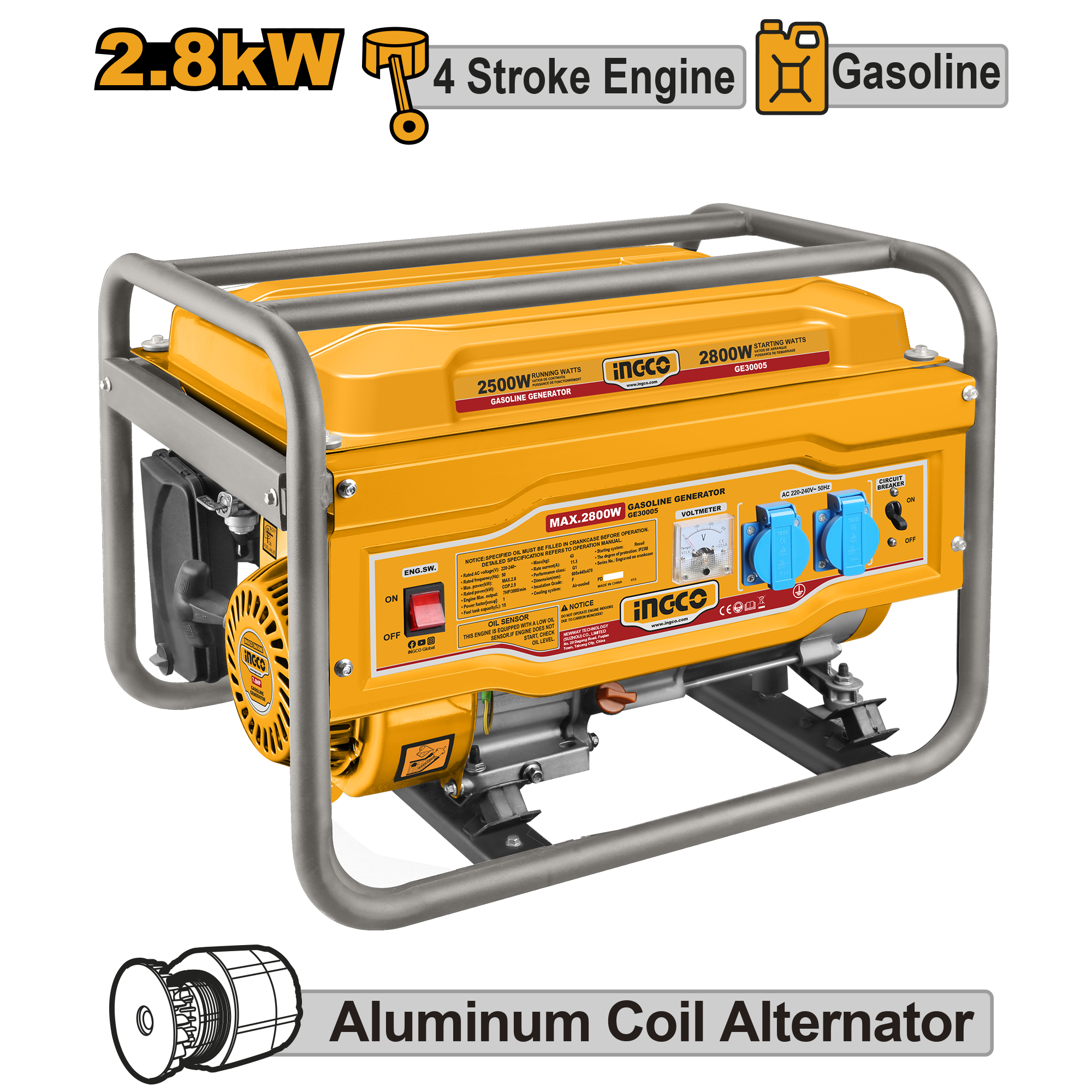 Agregat INGCO 3000W GE30005