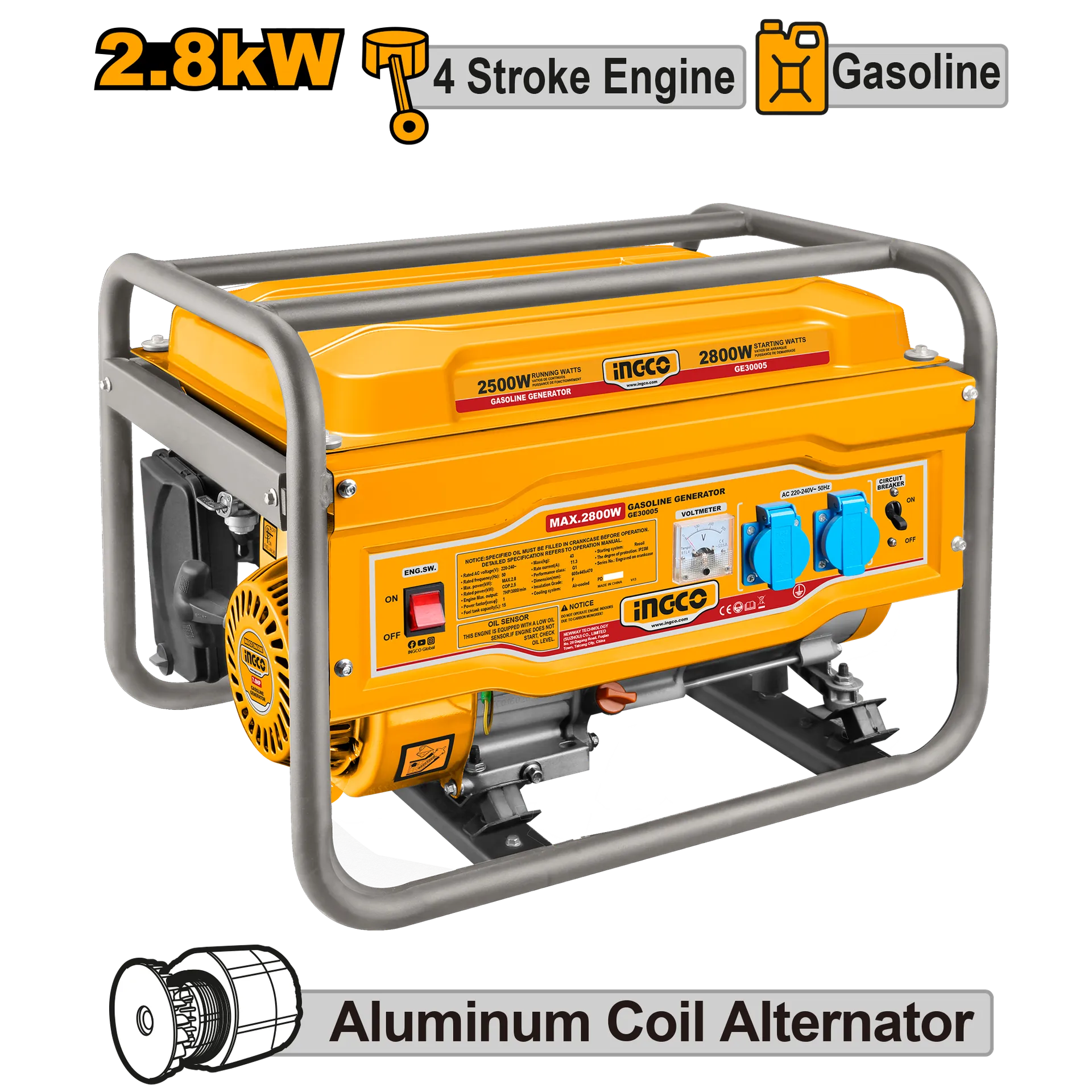 Agregat INGCO 3000W GE30005