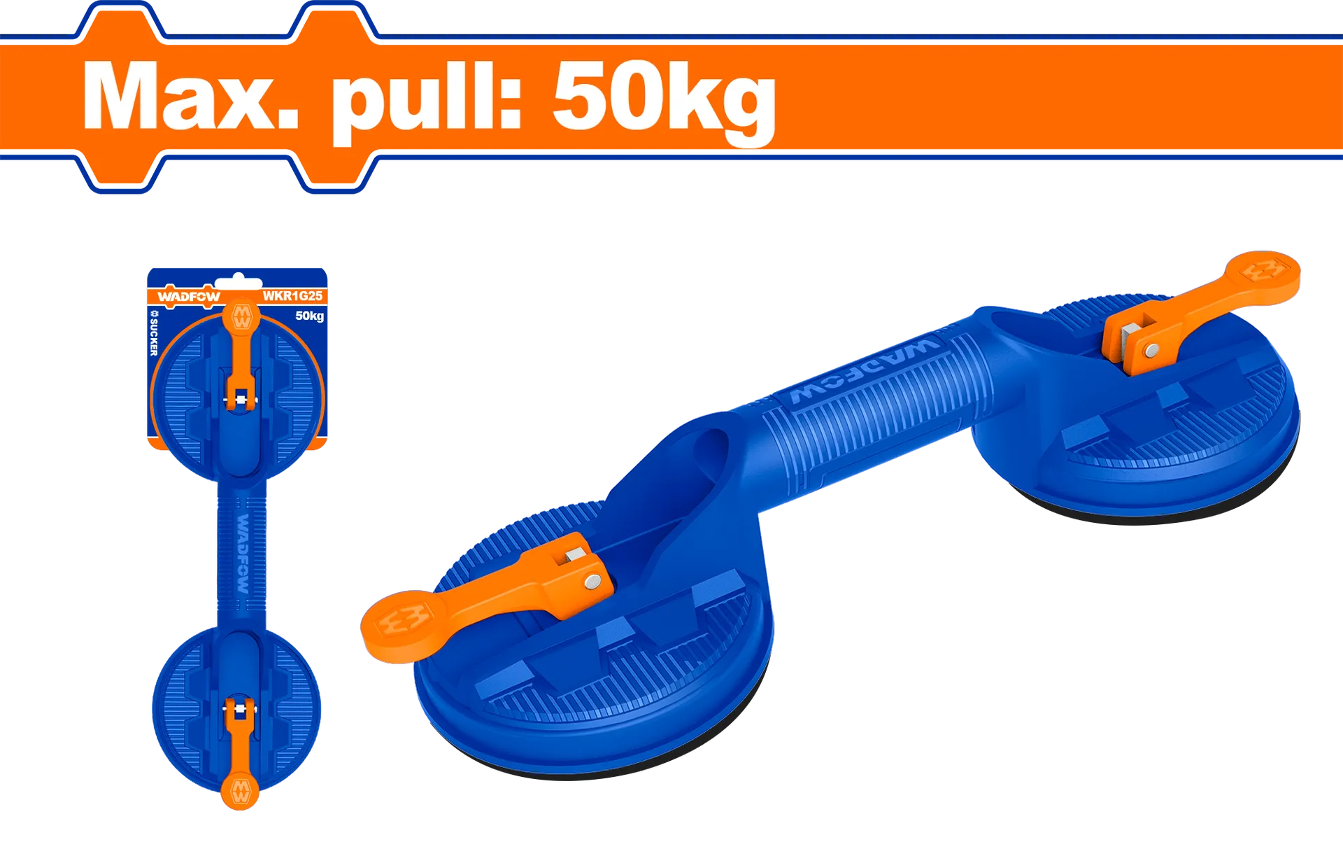 Mbajtës vakumi për xham deri në 50kg WADFOW WKR1G50