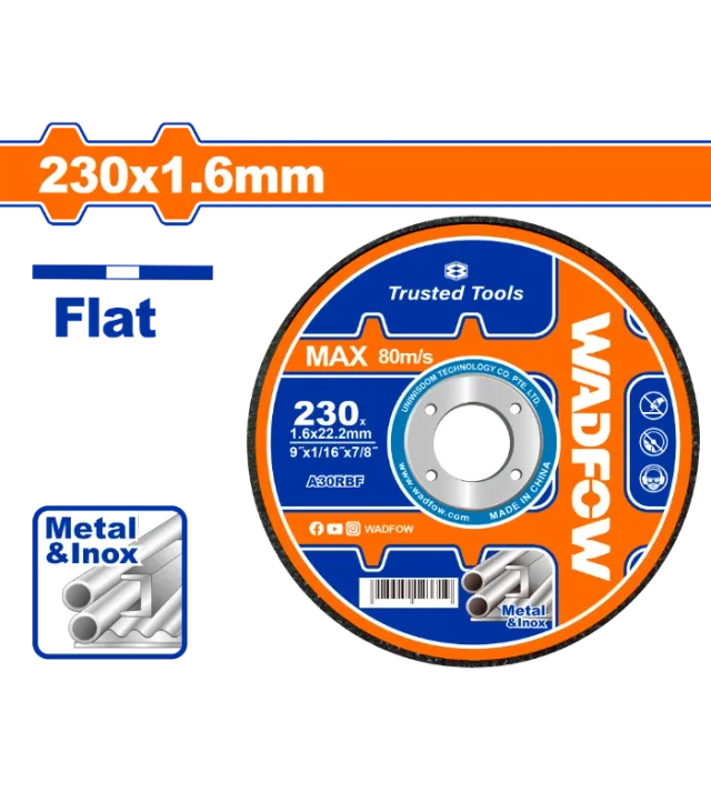 Gur sharje 230×1.6mm për metal & inox WADFOW WAC1394