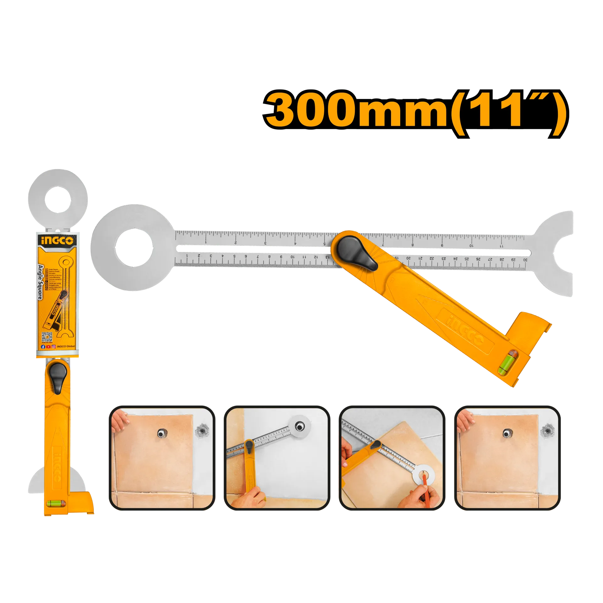 ВИНКЛА ЗА АГОЛ 300mm СТЕПЕН INGCO HAS3001