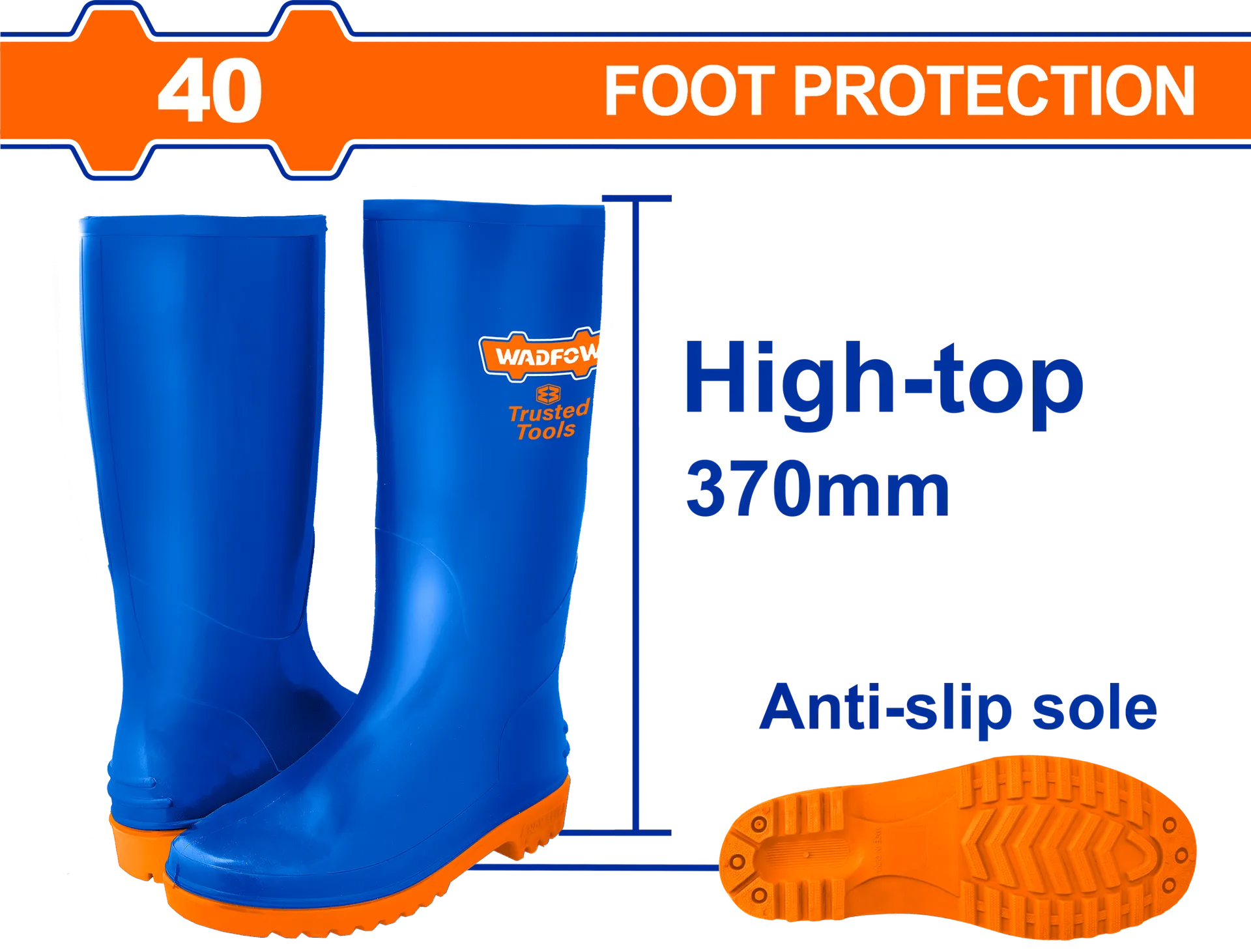 Чизми гумени 40 WADFOW WRB1L40