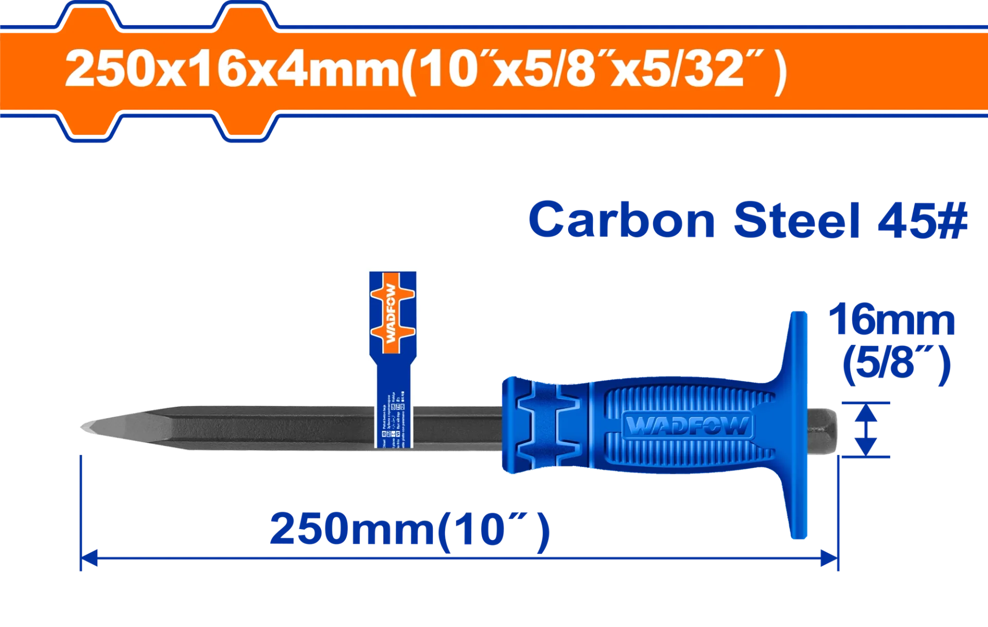 СЕКАЧ ЗА БЕТОН ШПИЦАСТ WADFOW WCC1303