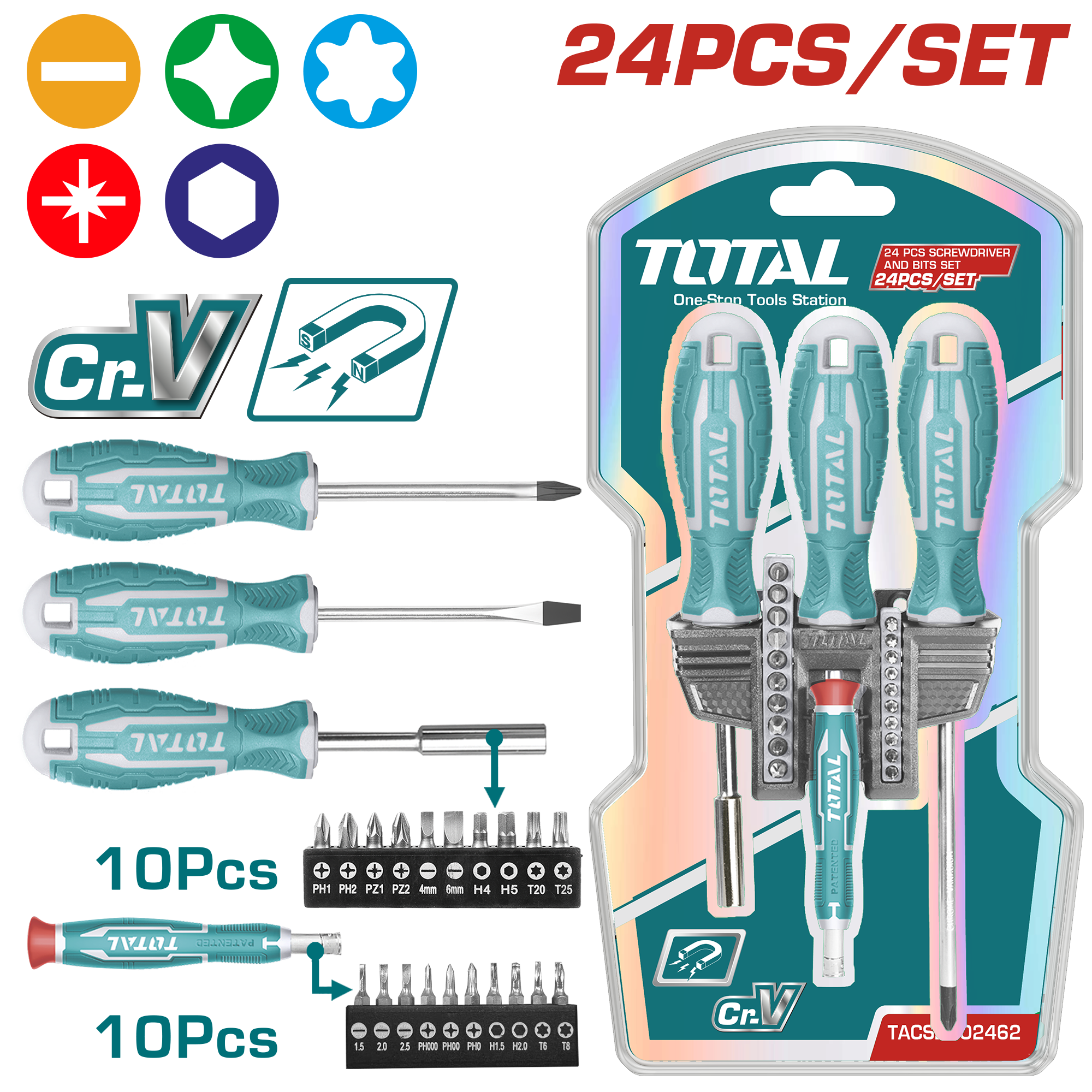 Set kaçavidë + me biti 24/1 TOTAL TACSD302462