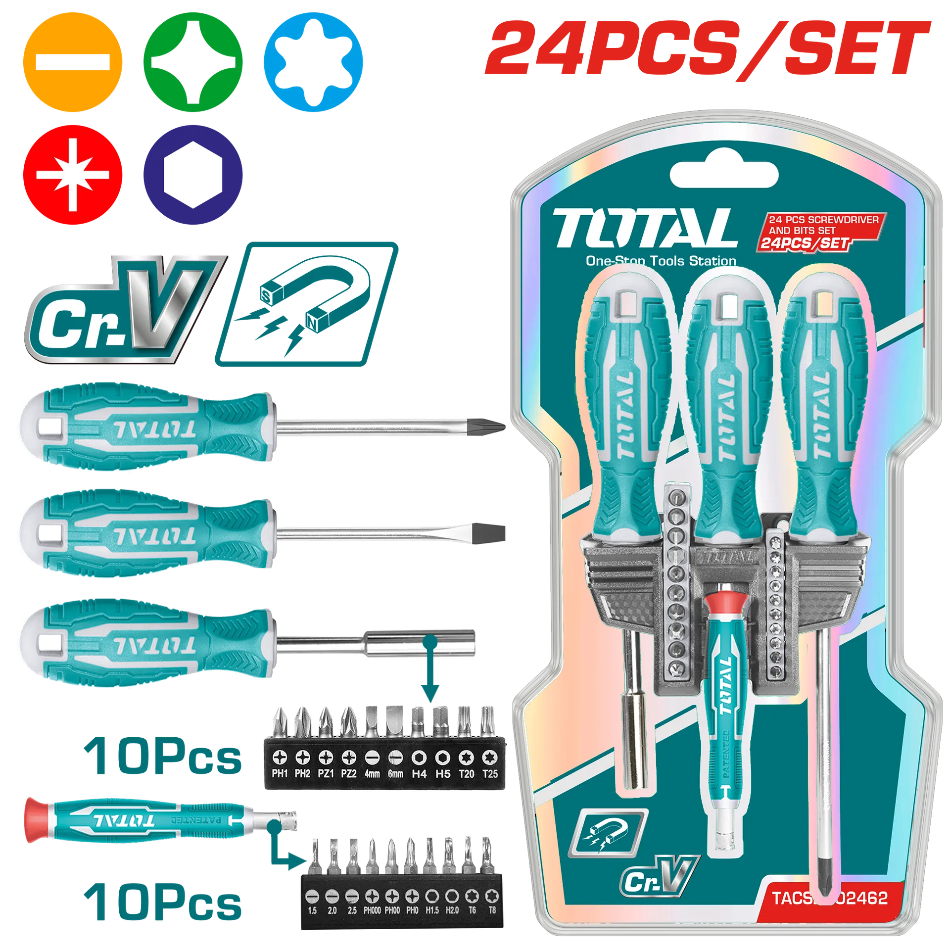 Set kaçavidë + me biti 24/1 TOTAL TACSD302462