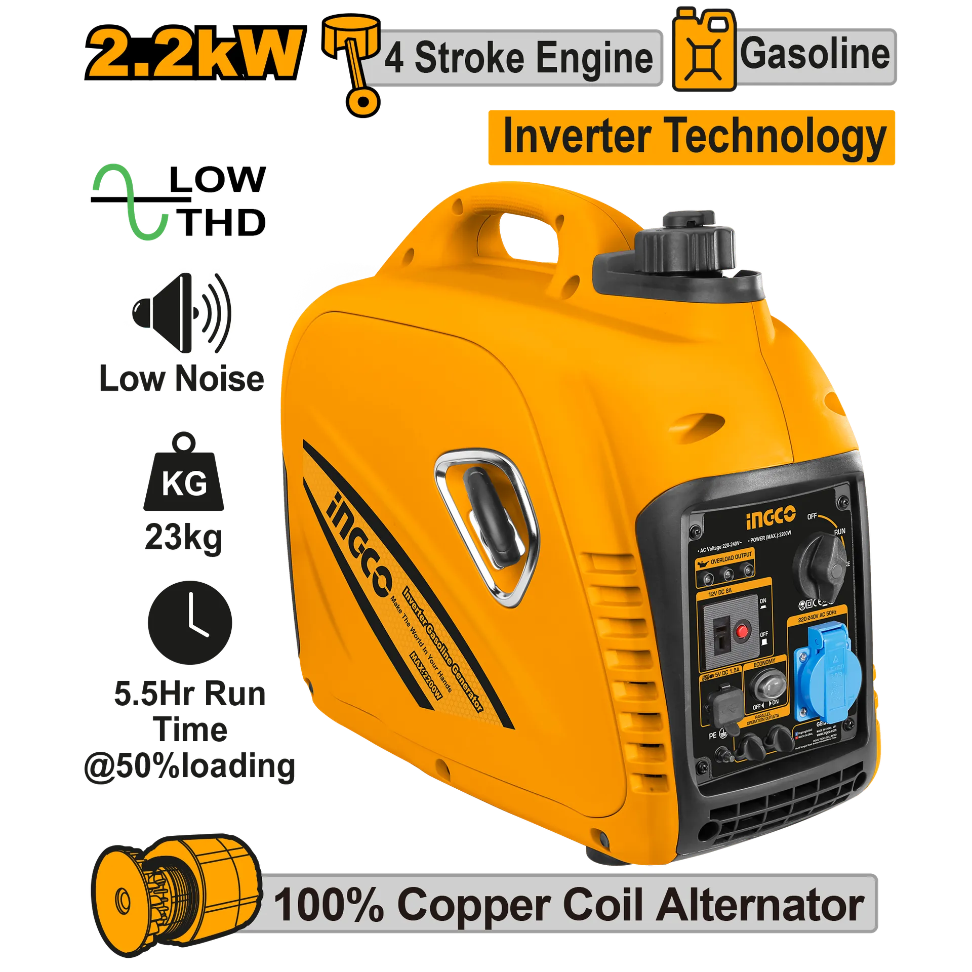 Agregat inverter 2200W INGCO GEI30001