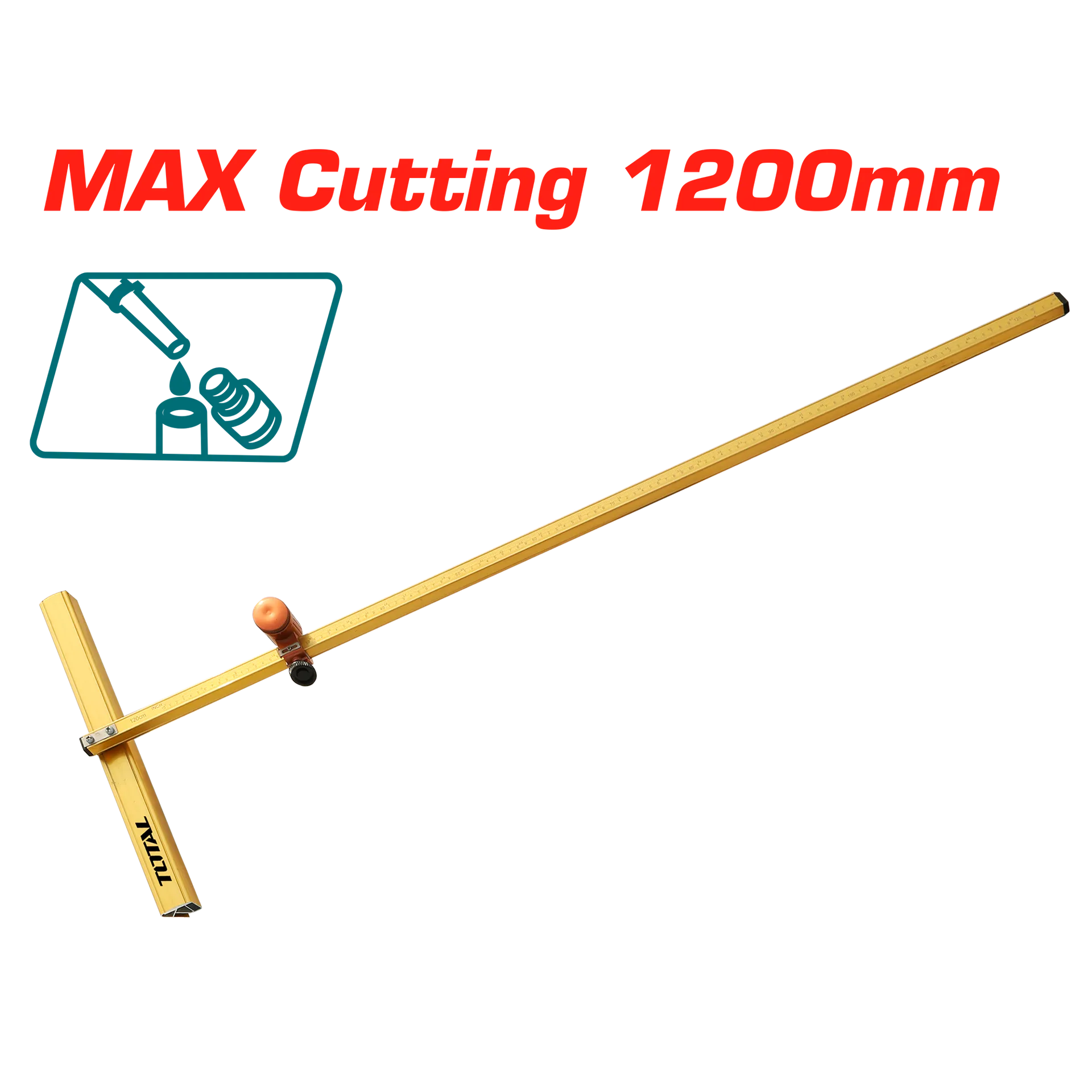 Diamant për xham T 1200mm TOTAL TGCT11201