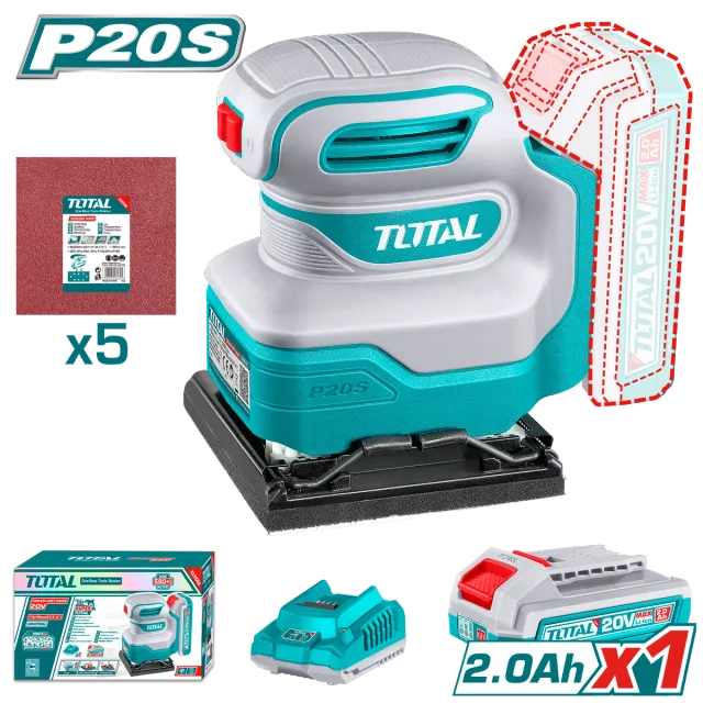 Lixhe vibruese 20V 1×2.0Ah TOTAL TSHSLI20141