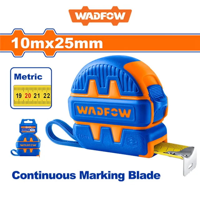 Metër i gomuar 10Mx25mm WADFOW WMT1251