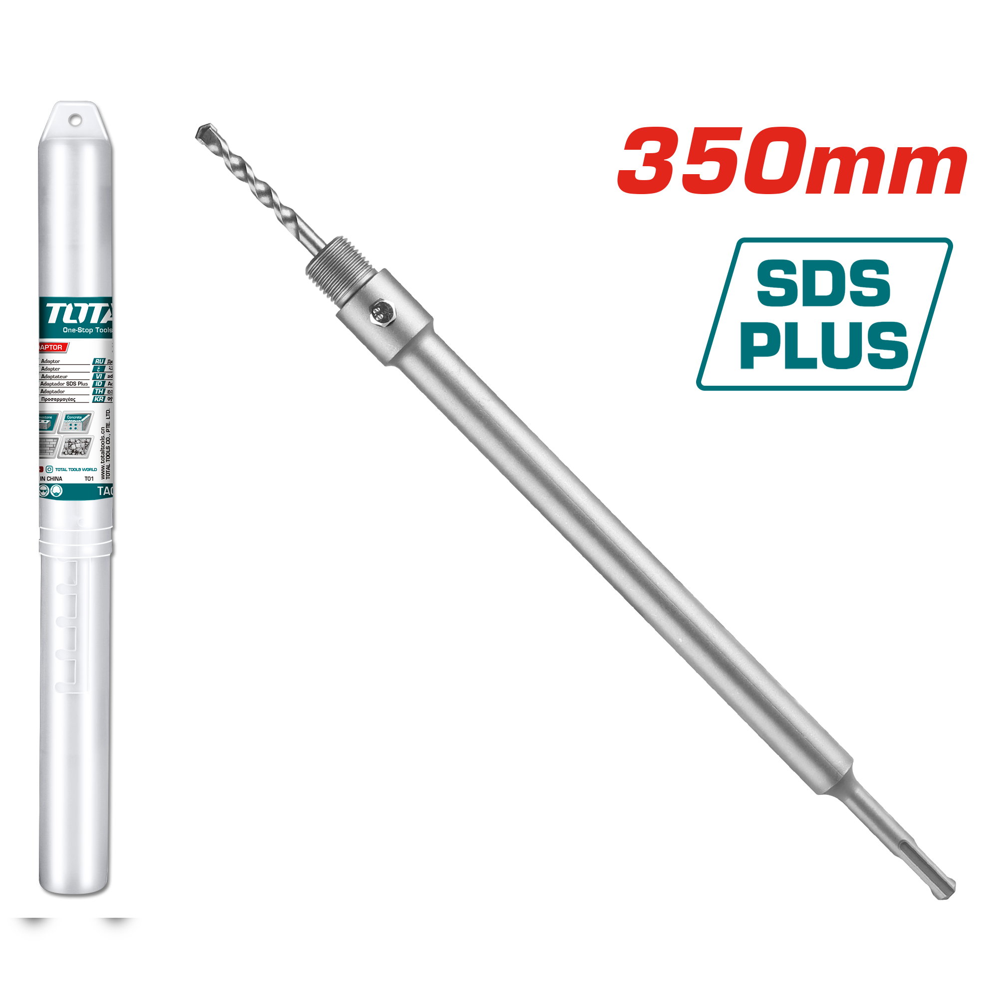 Mbajtës kurone SDS+ 350mm – 8×110 TOTAL TAC43A13501