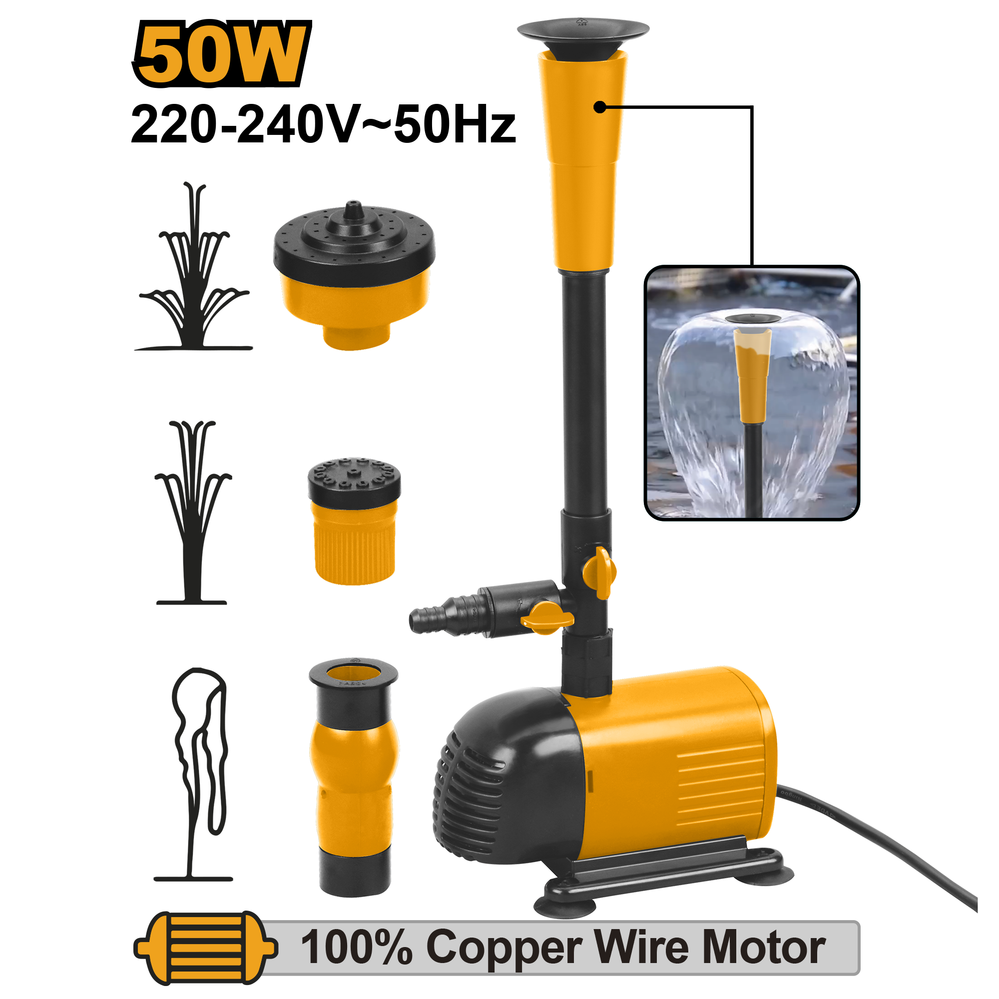 Pompa për çezmë 50W INGCO FPM501