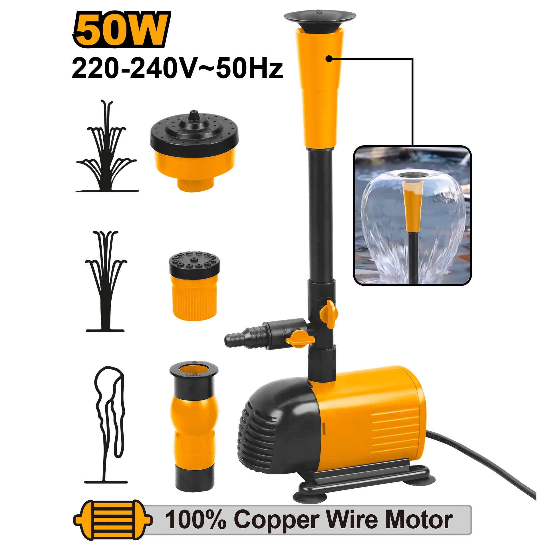 Pompa për çezmë 50W INGCO FPM501