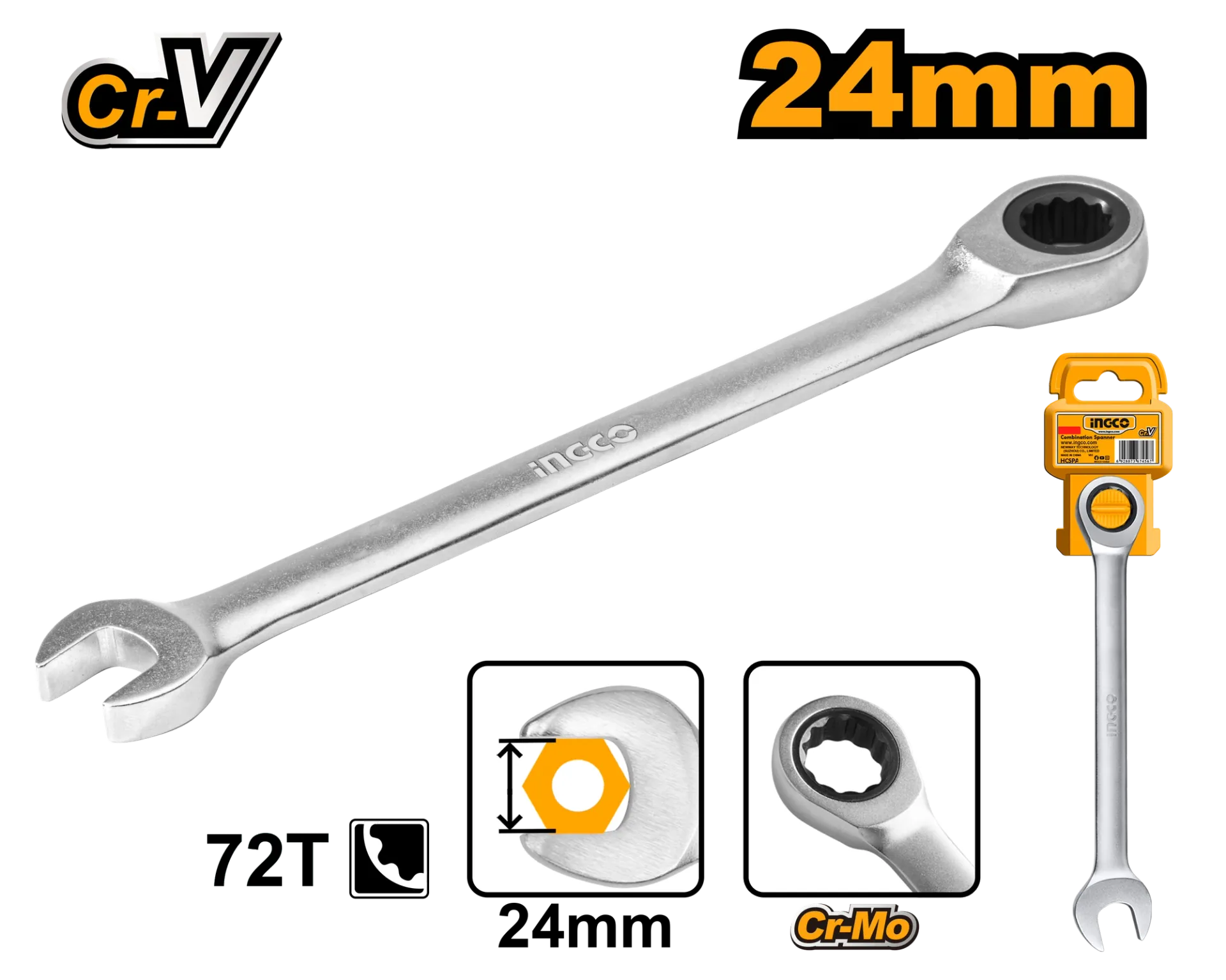 Çelës çelës 24mm O-u INGCO HCSPAR241