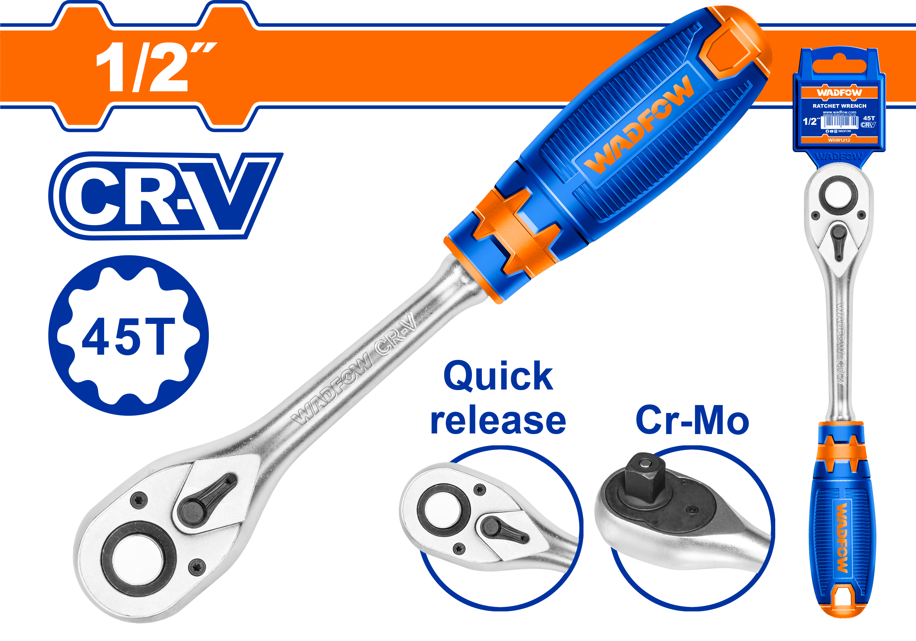 Ratchet 1/2″ WADFOW WRW1212