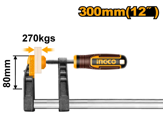 Столарска Стега класична тип F INGCO 80X300 HFC020802