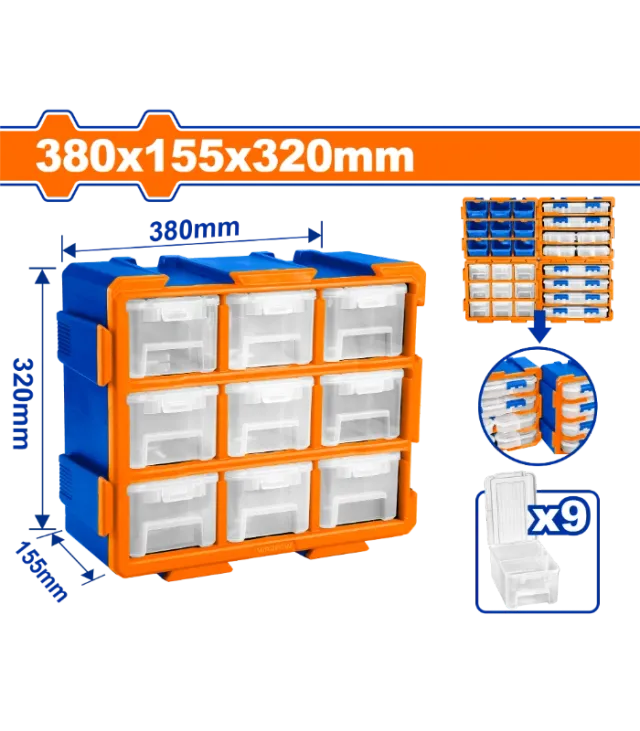 Organizues për vegla 380x155x320mm WADFOW WTB8331