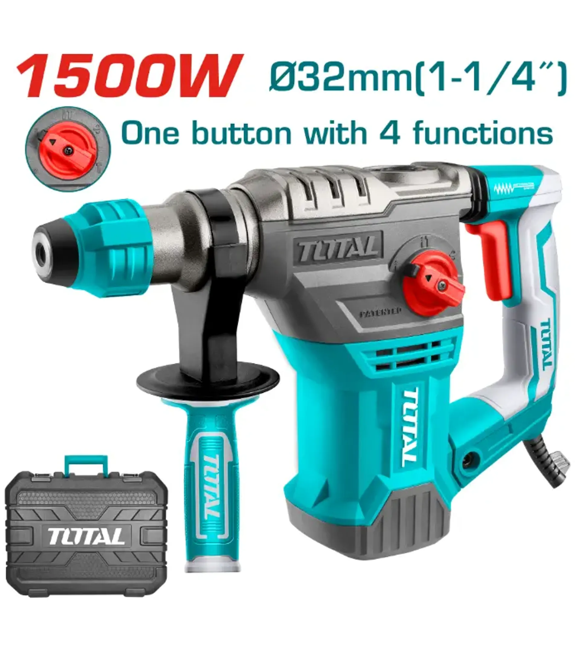 Perforues goditje shpuese hilti TOTAL SDS+ 1500W 5.5J-TH1153236