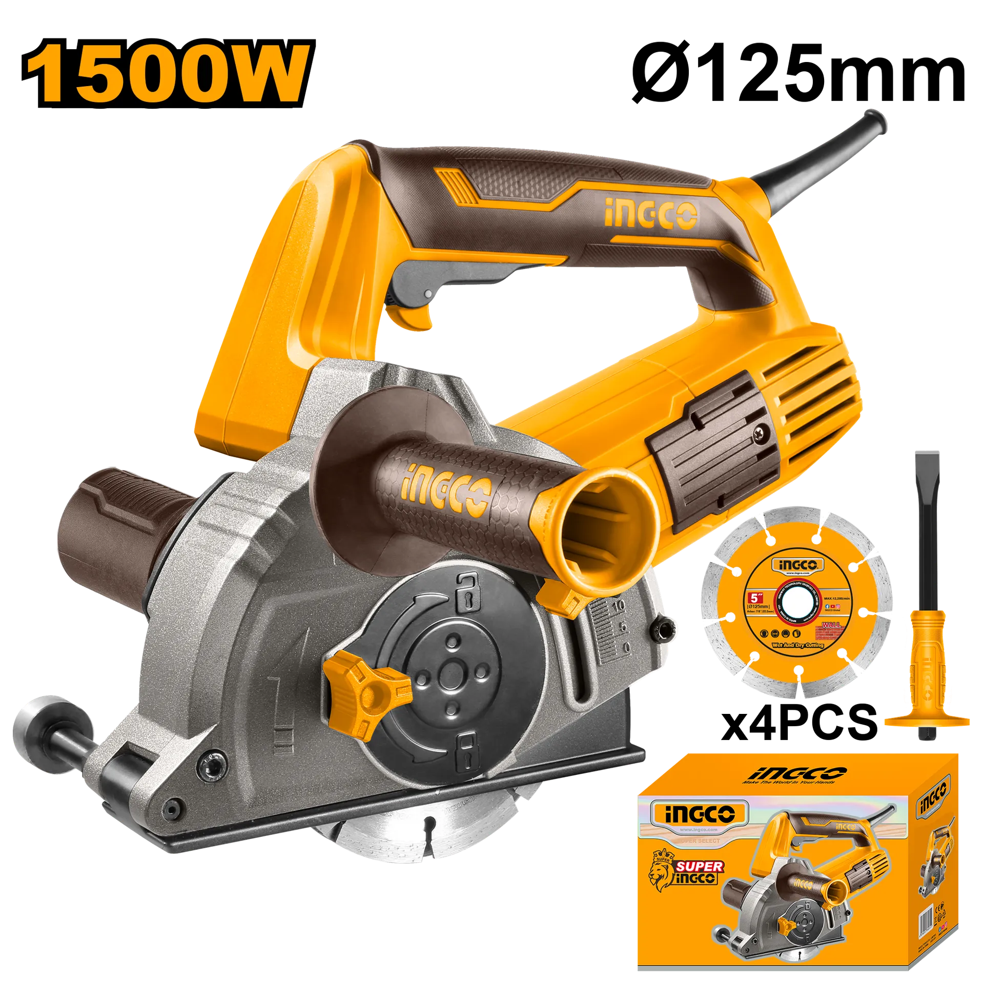 Makinë për kanale në mur 1500W INGCO WLC15008