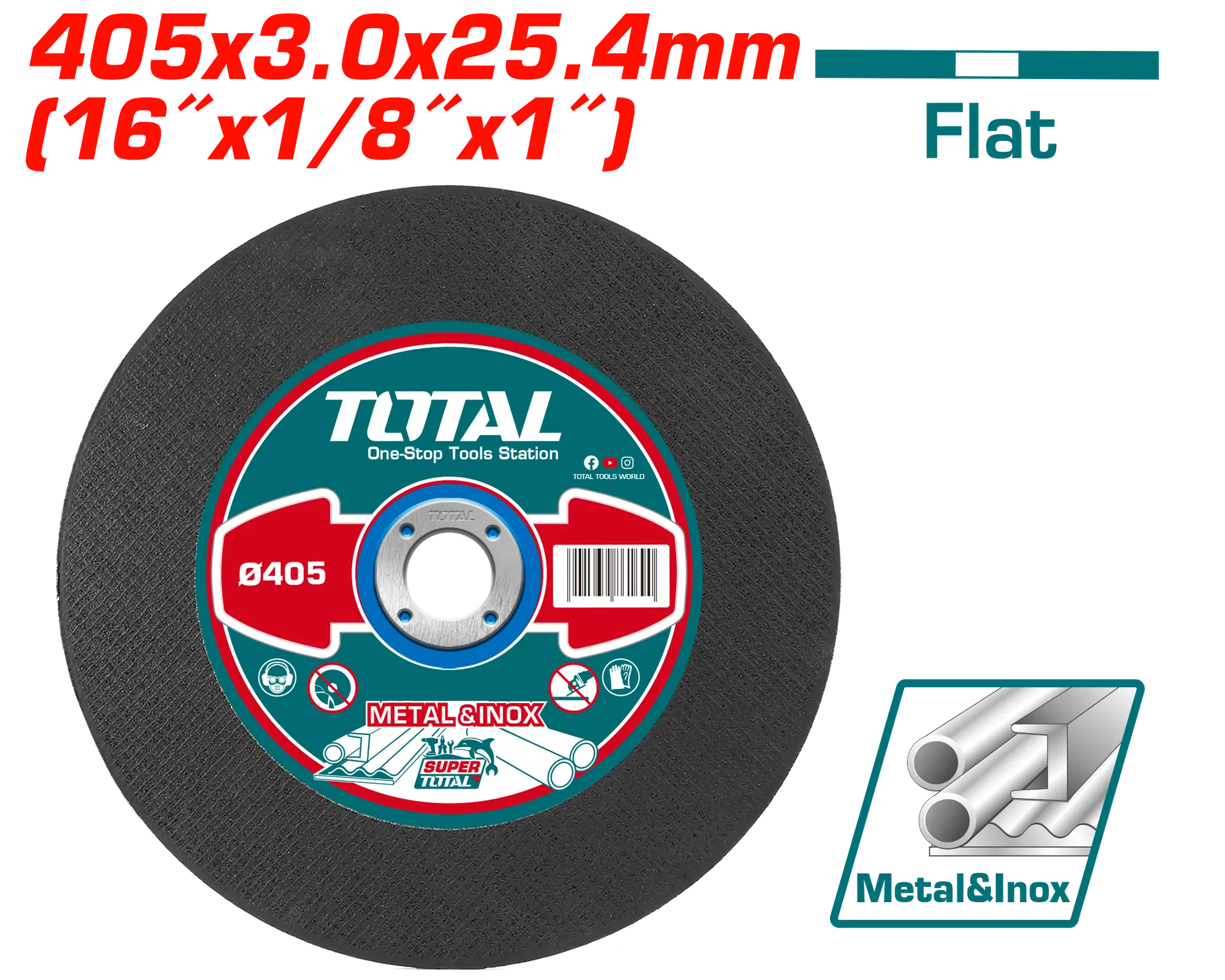 Guri abraziv 405×3.0mm metal dhe INOX TOTAL TAC2214051