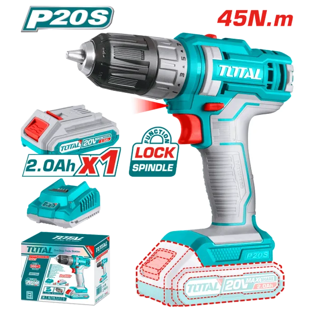 ШТРАФИЛИЦА 20V 1×2.0Ah БАТЕРИЈА 45Nm TOTAL TDLI200518