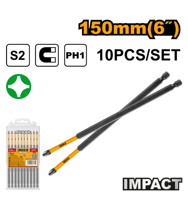 БИТ ДОЛГ PH2 -150mm-SET10/1 INGCO SDBIM11PH263