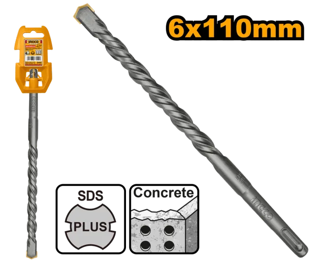 БУРГИЈА ЗА БЕТОН 4 ЗАБИ 6X110mm INGCO DBH1210601C