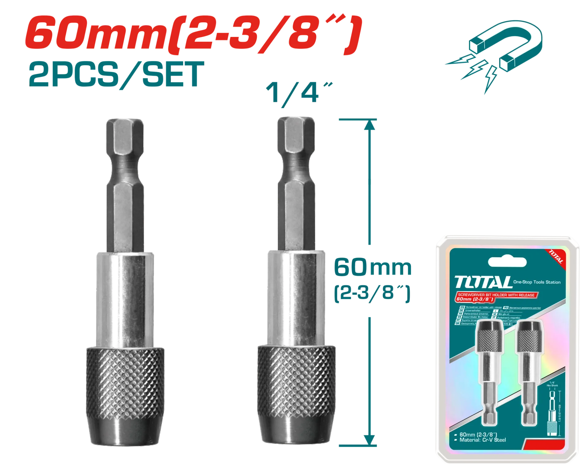 Bashkim për bitat 2/1 set TOTAL TAC462601