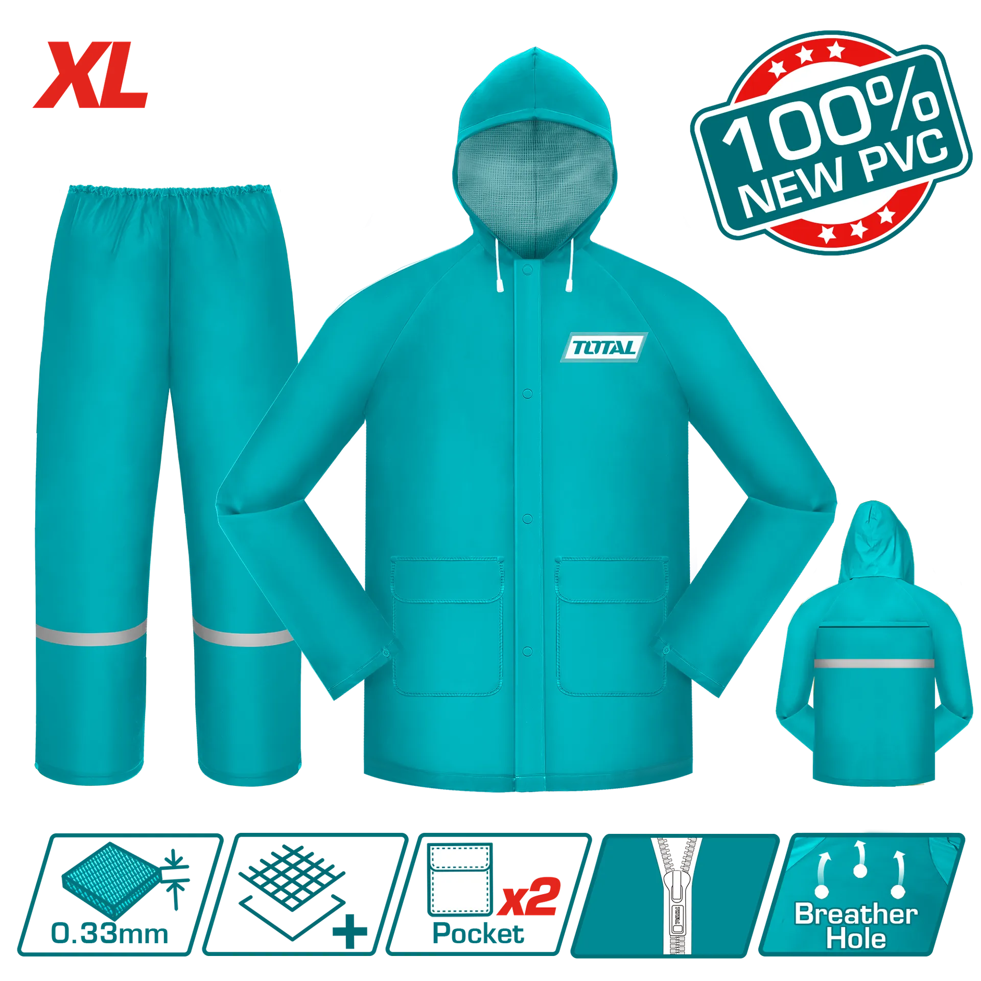 Pelerinë + pantallona TOTAL THTRS031.XL